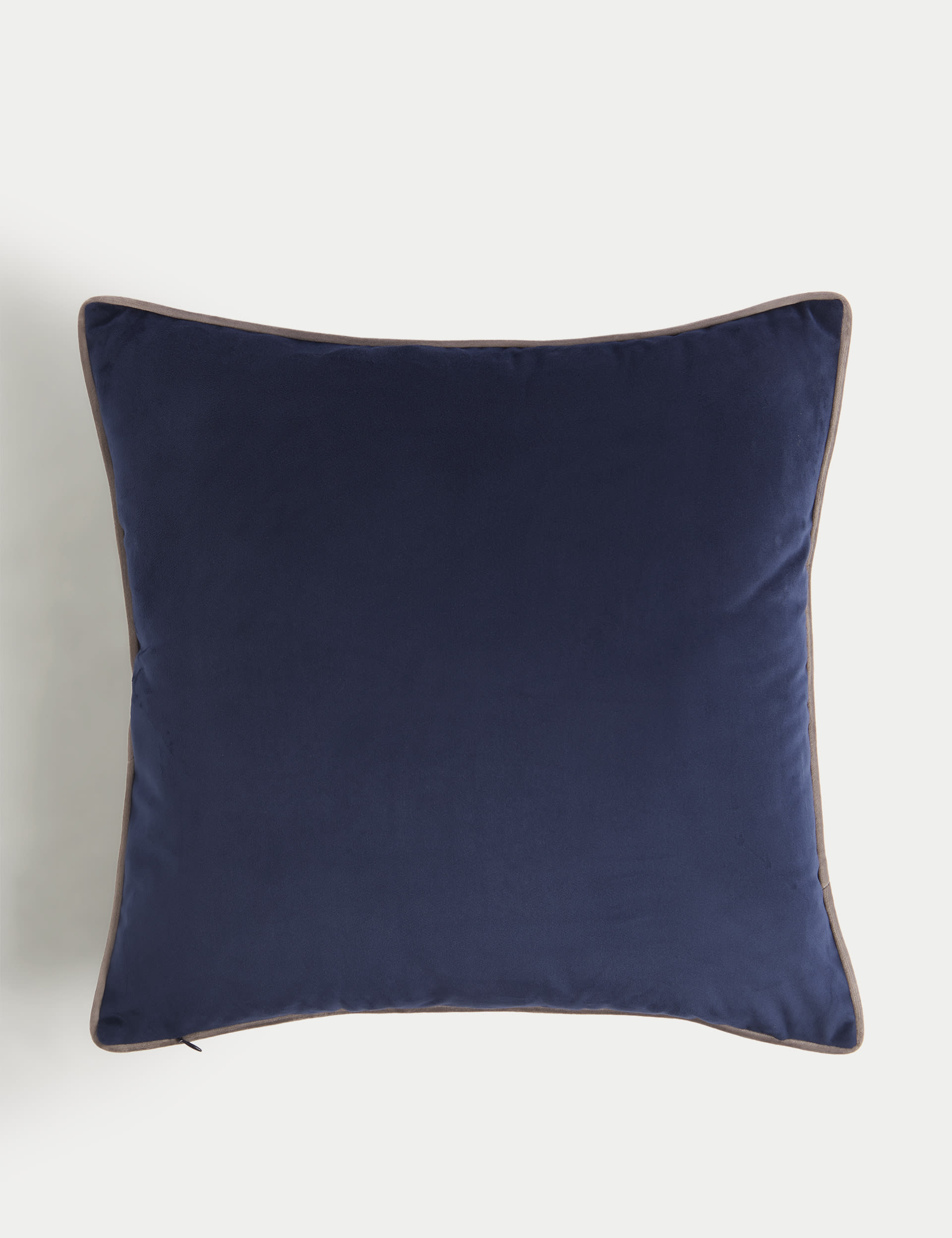 M&S Collection Velvet Bird Embellished Cushion - Navy Mix, Navy Mix