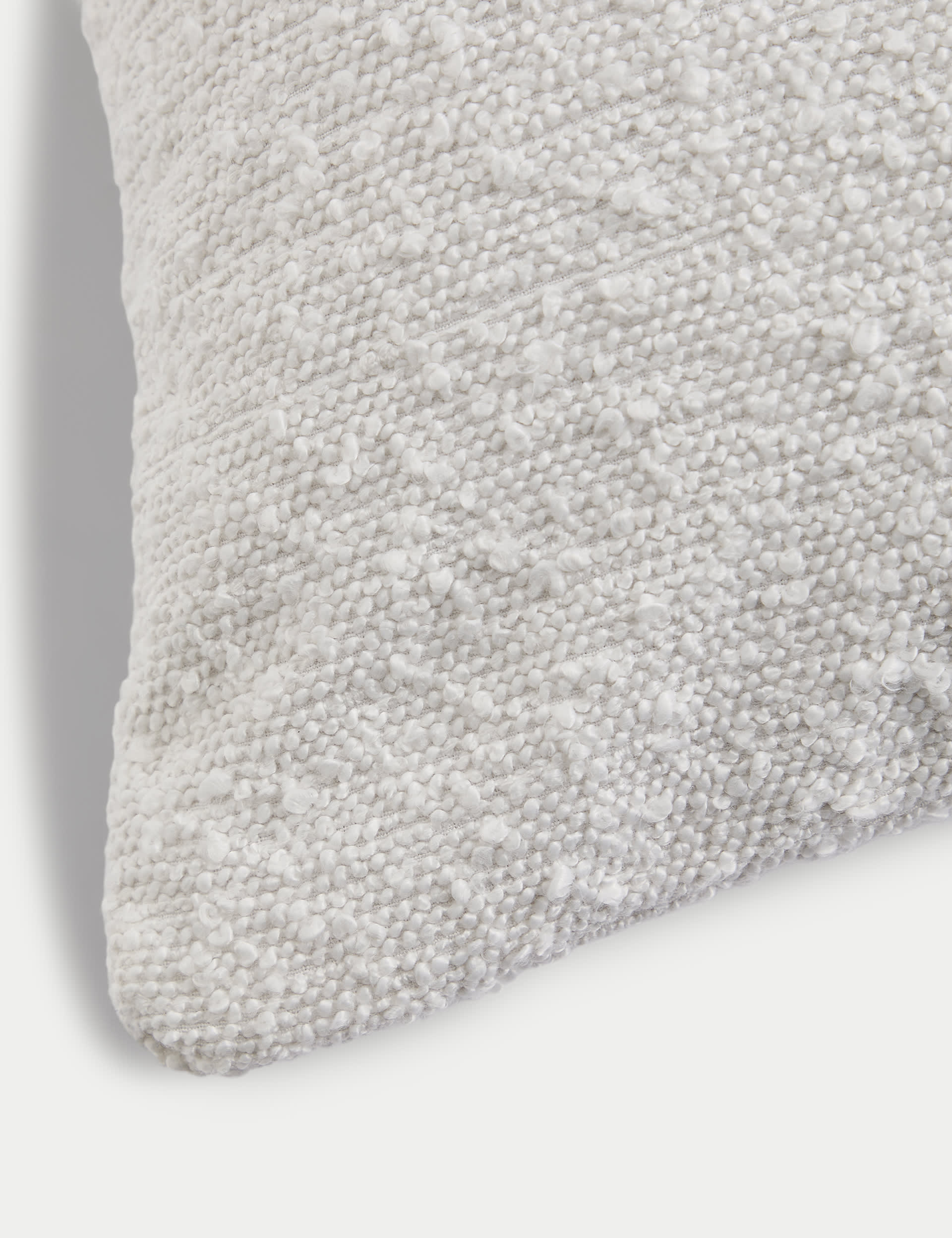 M&S Collection Boucle Bolster Cushion - Cream, Neutral,Cream