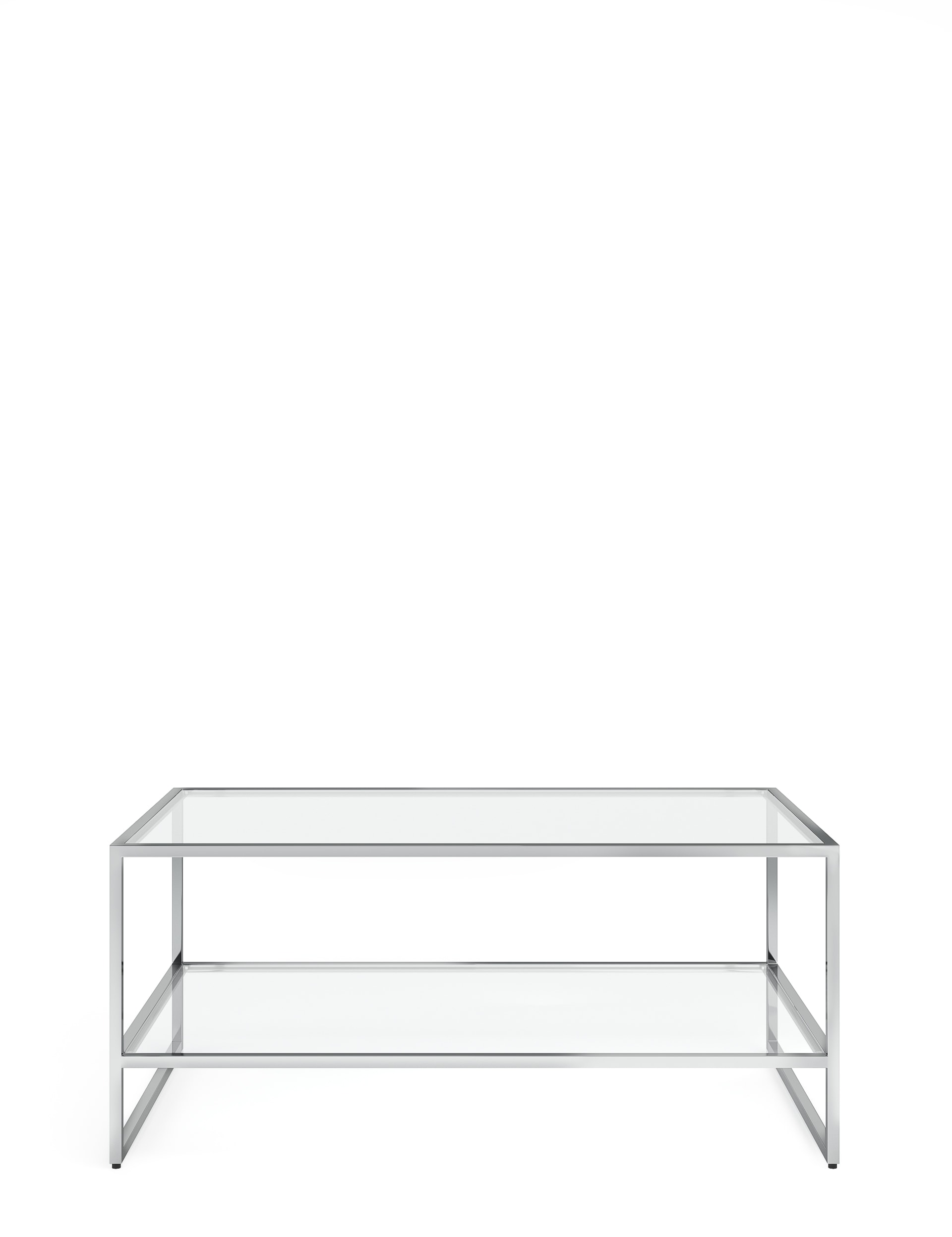 M&S Collection Milan Coffee Table - Chrome, Chrome,Black