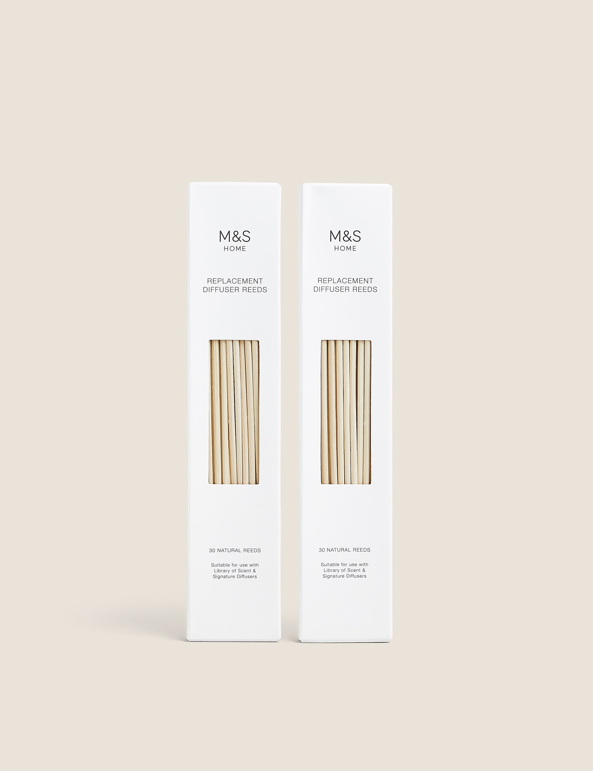 M&S Collection Set of 60 Natural Diffuser Reeds, Natural