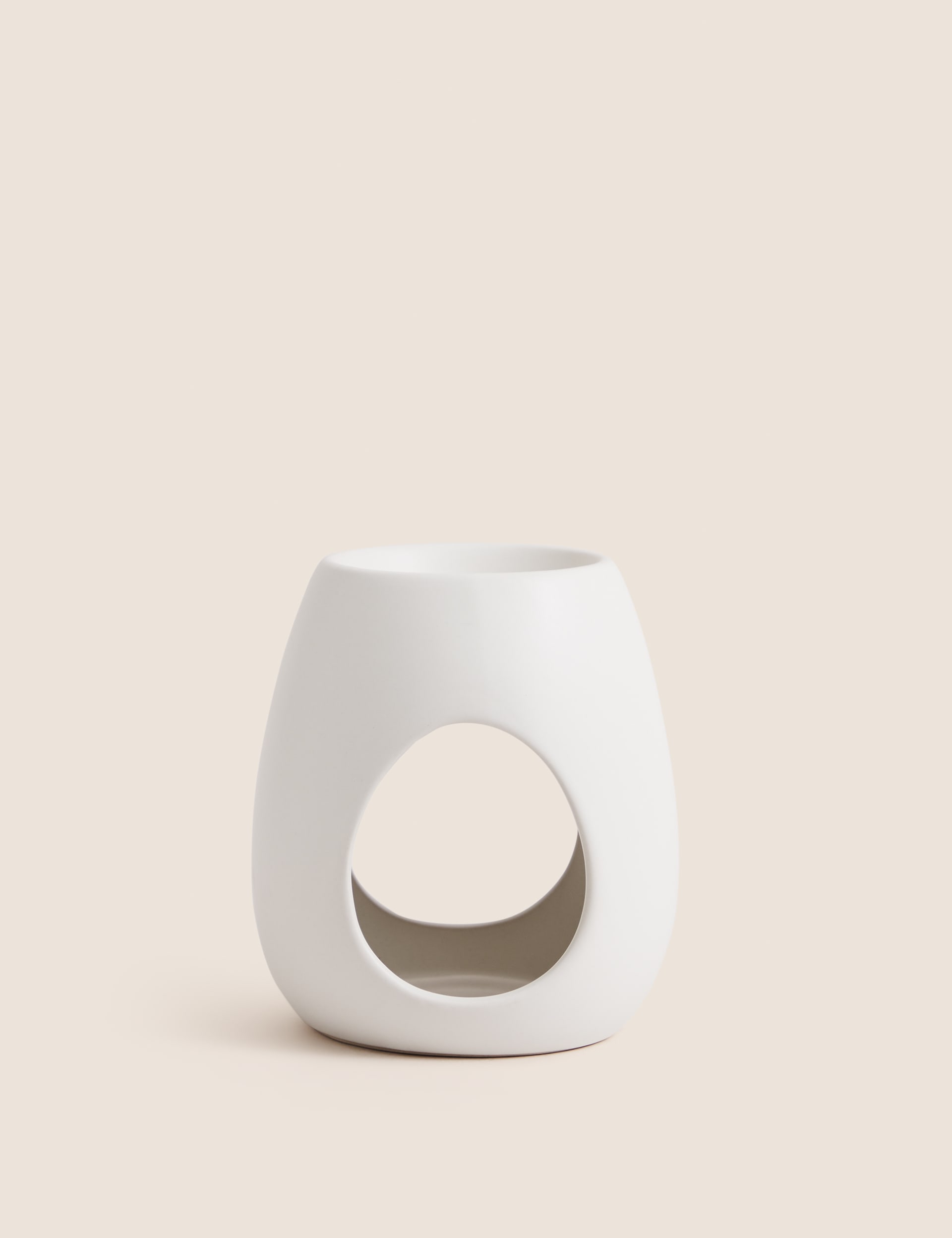 M&S Collection Ceramic Wax Melt & Oil Burner - White Mix, White Mix