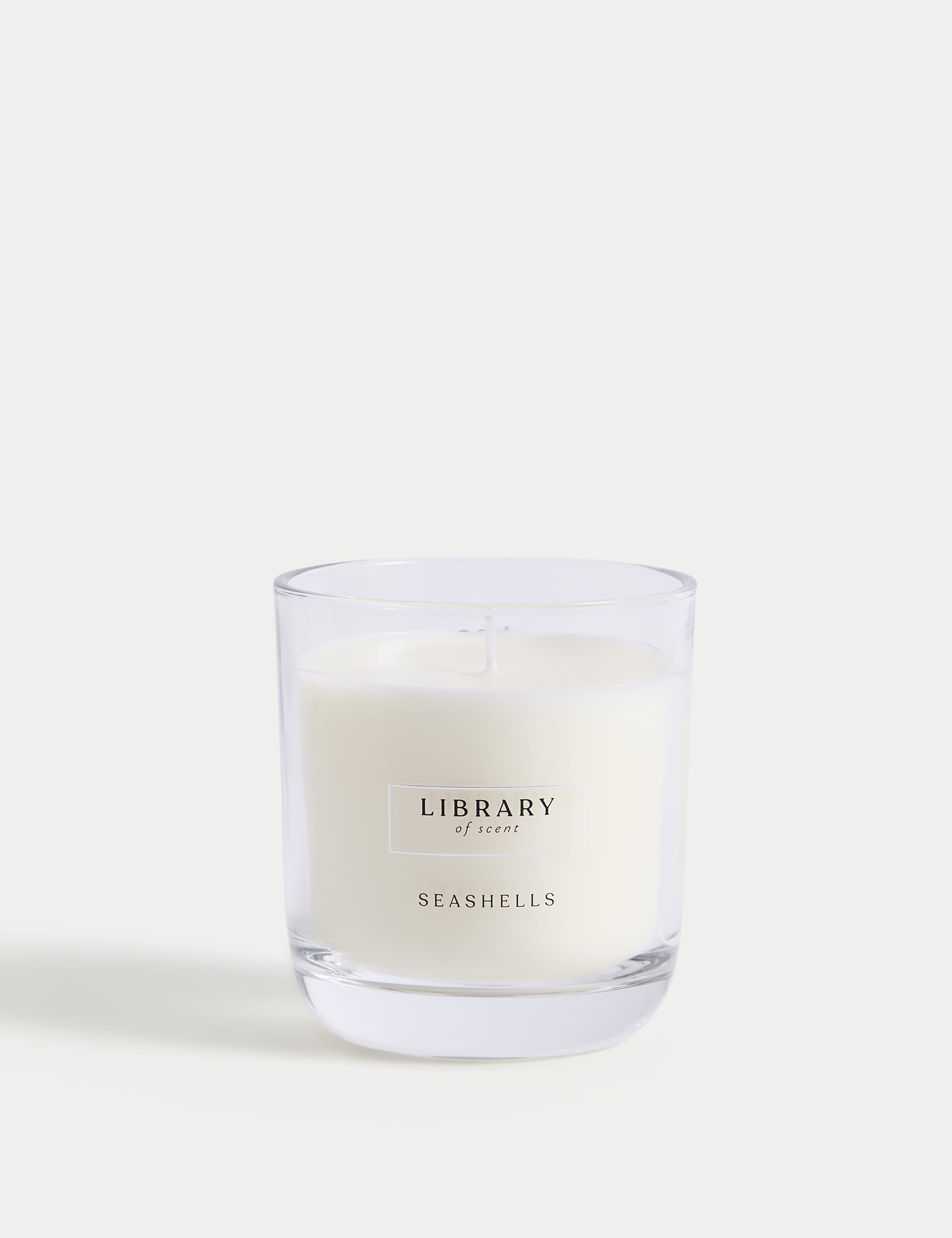 Library Of Scent Seashells Scented Candle - White, White