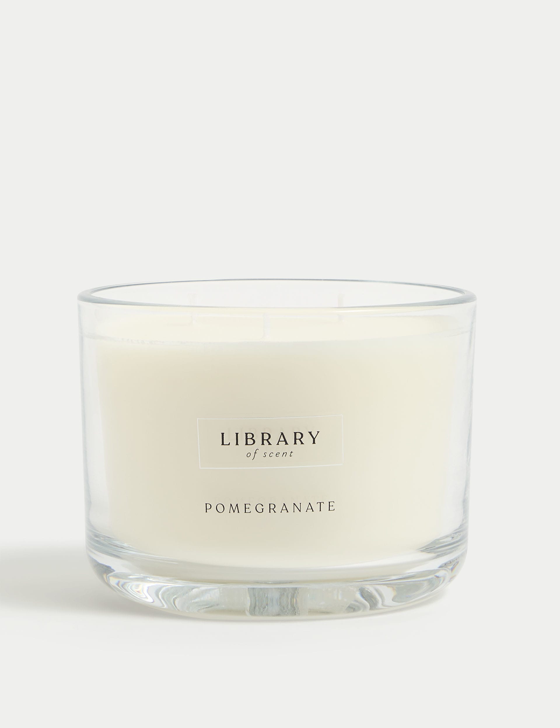 Library Of Scent Pomegranate 3 Wick Candle - White Mix, White Mix