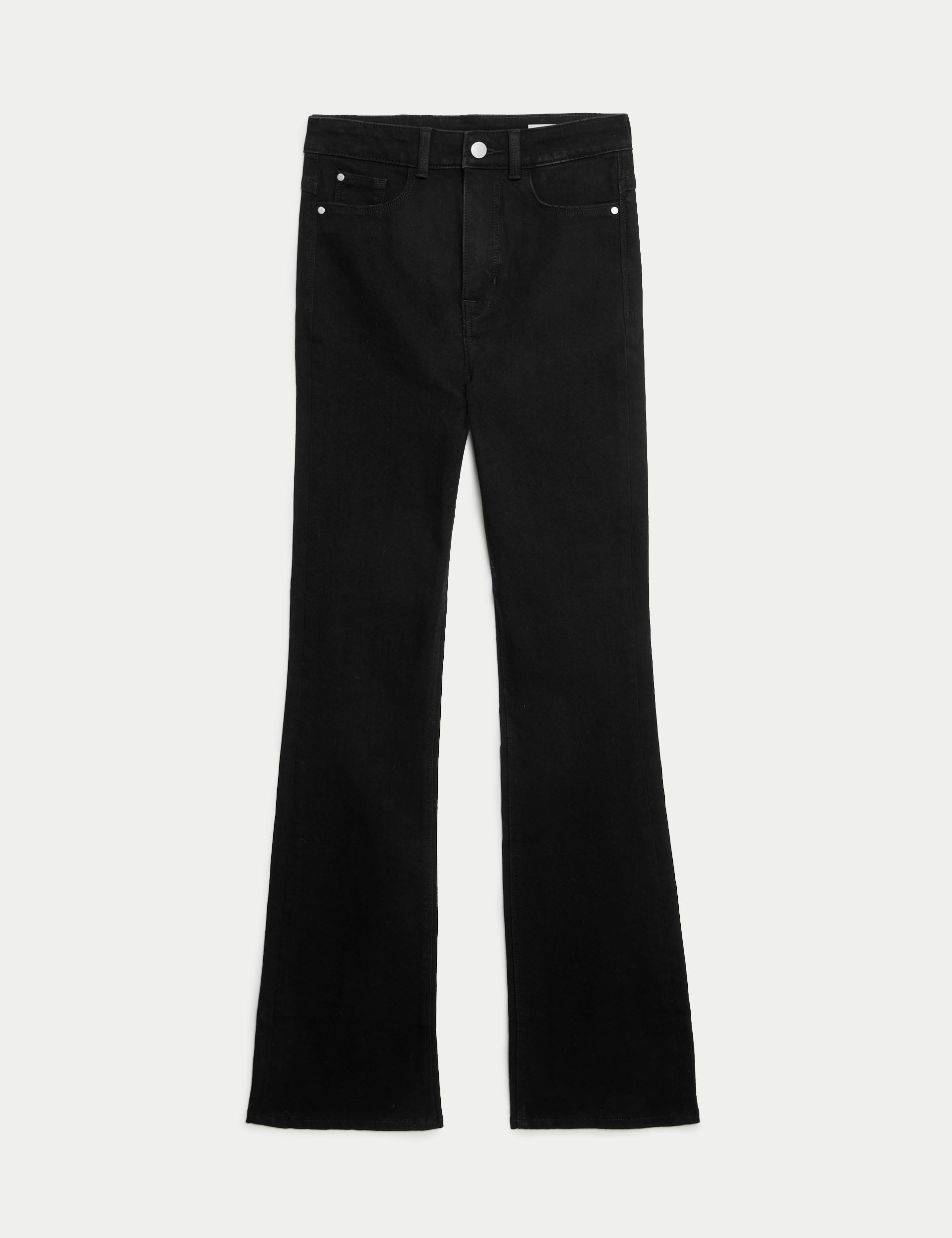 M&S Collection Women's Magic Shaping High Waisted Slim Flare Jeans - 20REG - Black, Black,Indigo Mix