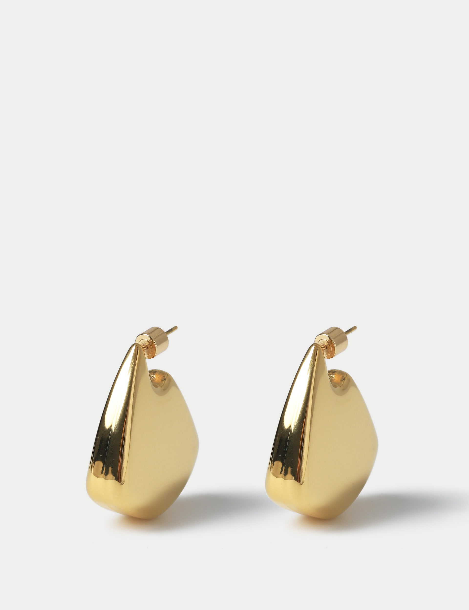 Autograph Women's Irregular Stainless Steel Solid Drop Earring - Gold, Gold