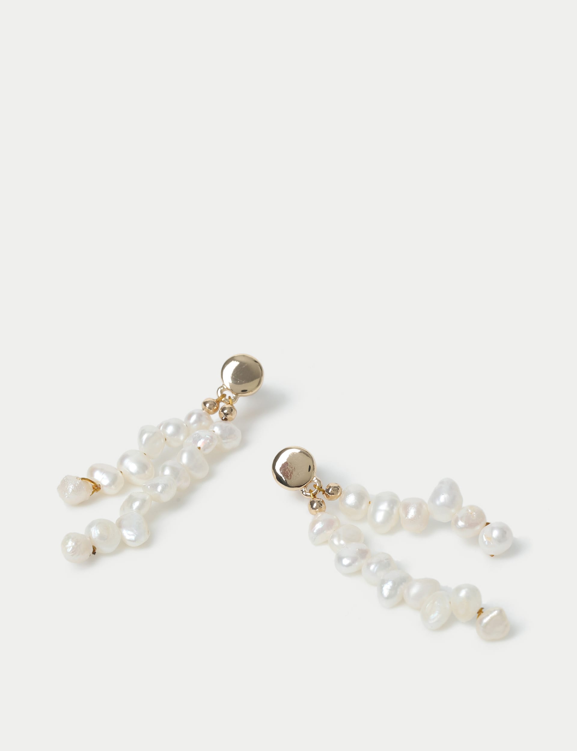 Autograph Women's Scattered Fresh Water Pearl Drop Earrings - Gold, Gold