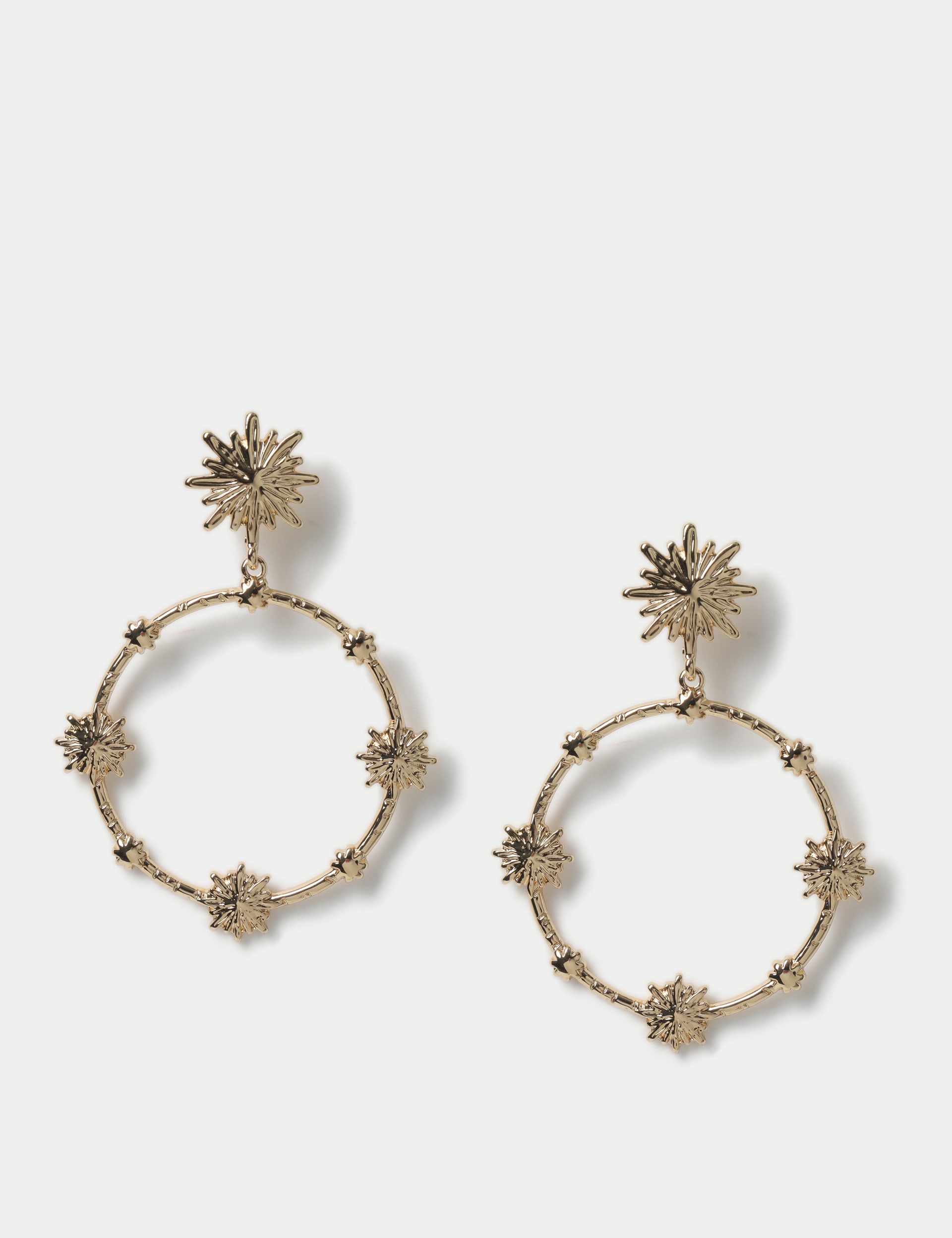 M&S Collection Women's Celestial Hoops - Gold, Gold