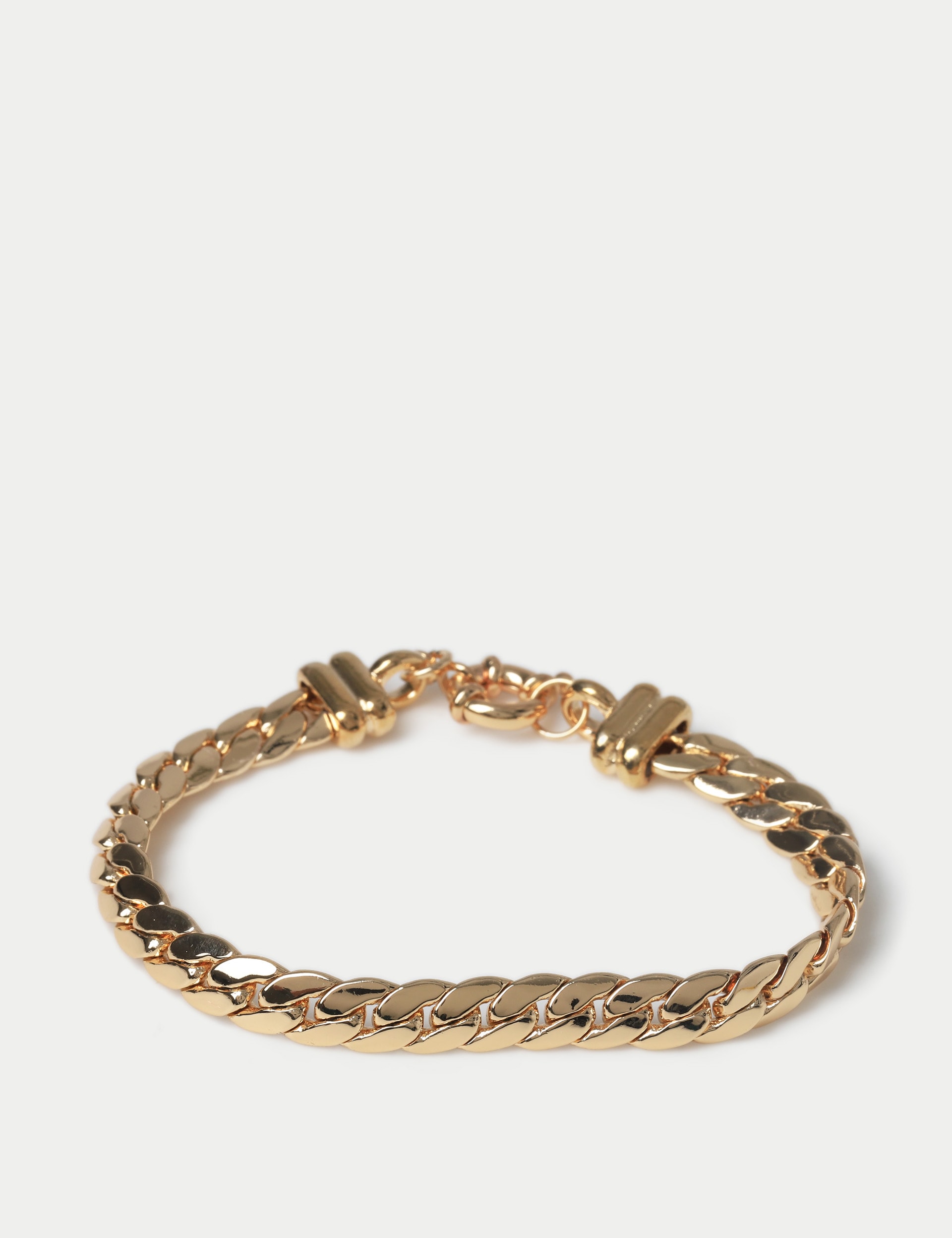 M&S Collection Women's Gold Tone Chunky Chain Bracelet, Gold