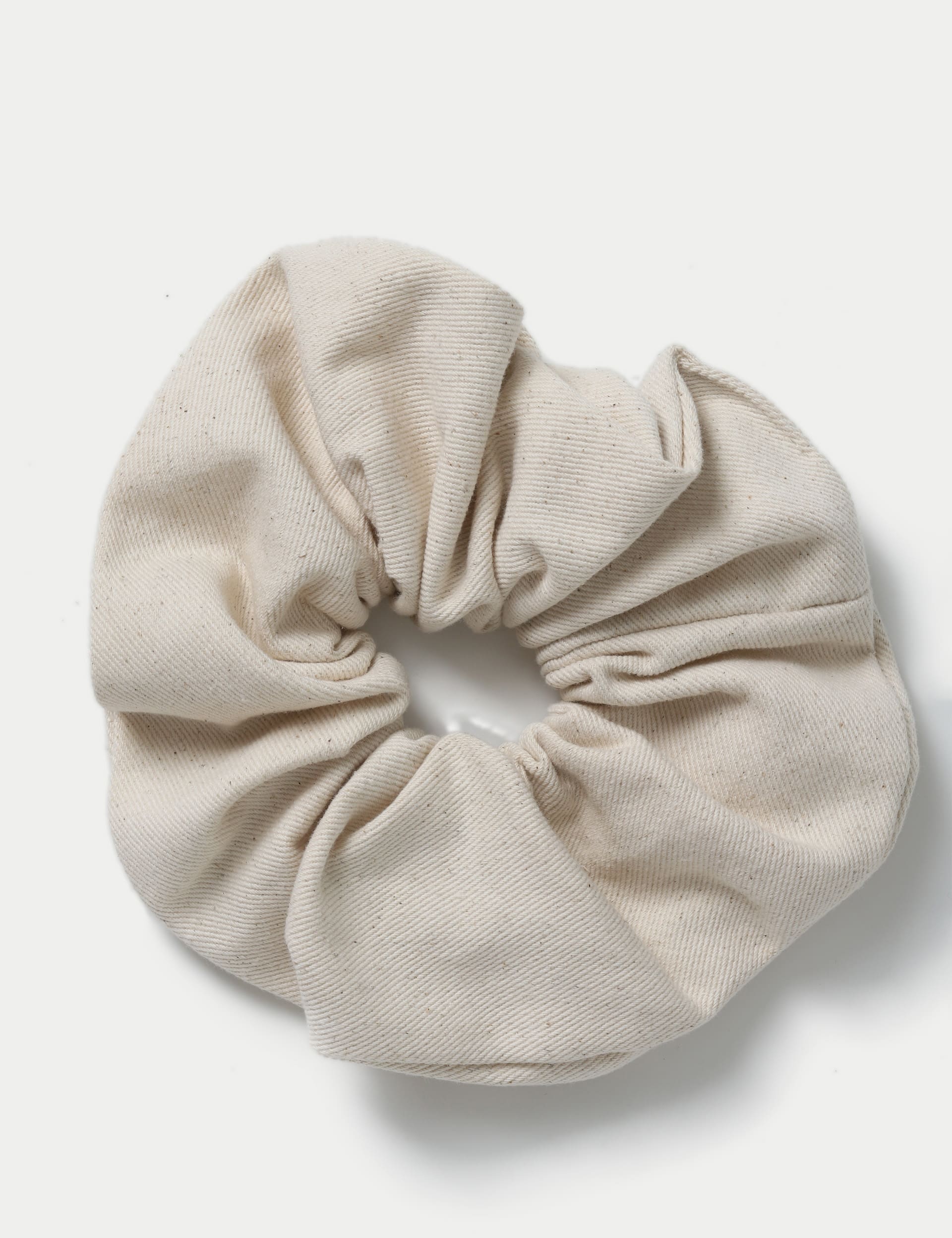 M&S Collection Women's Beige Hair Scrunchie, Beige