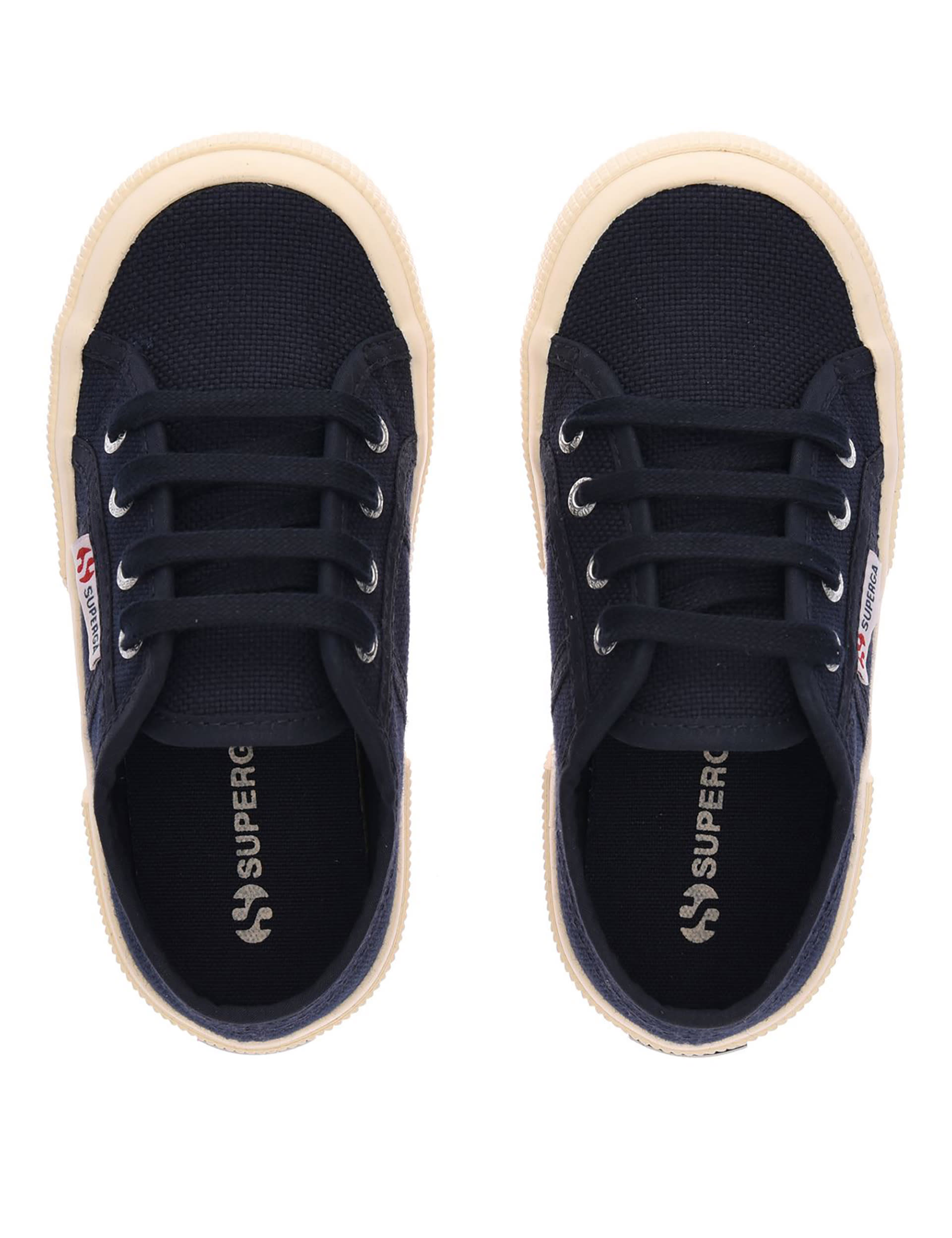 Superga Kids 2750 Jcot Classic Lace Up Trainers ( 10 Small - 3.5 Large) - 12.5S - Navy, Navy,White