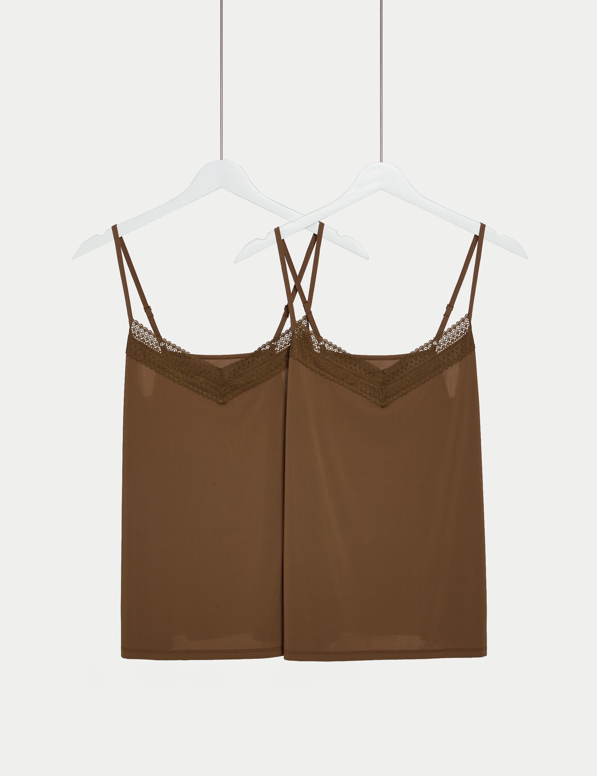 M&S Collection Women's 2 Pack Cool Comfort Vest - 14 - Topaz, Nude Mix,Opaline,Topaz,White Mix,Rich 