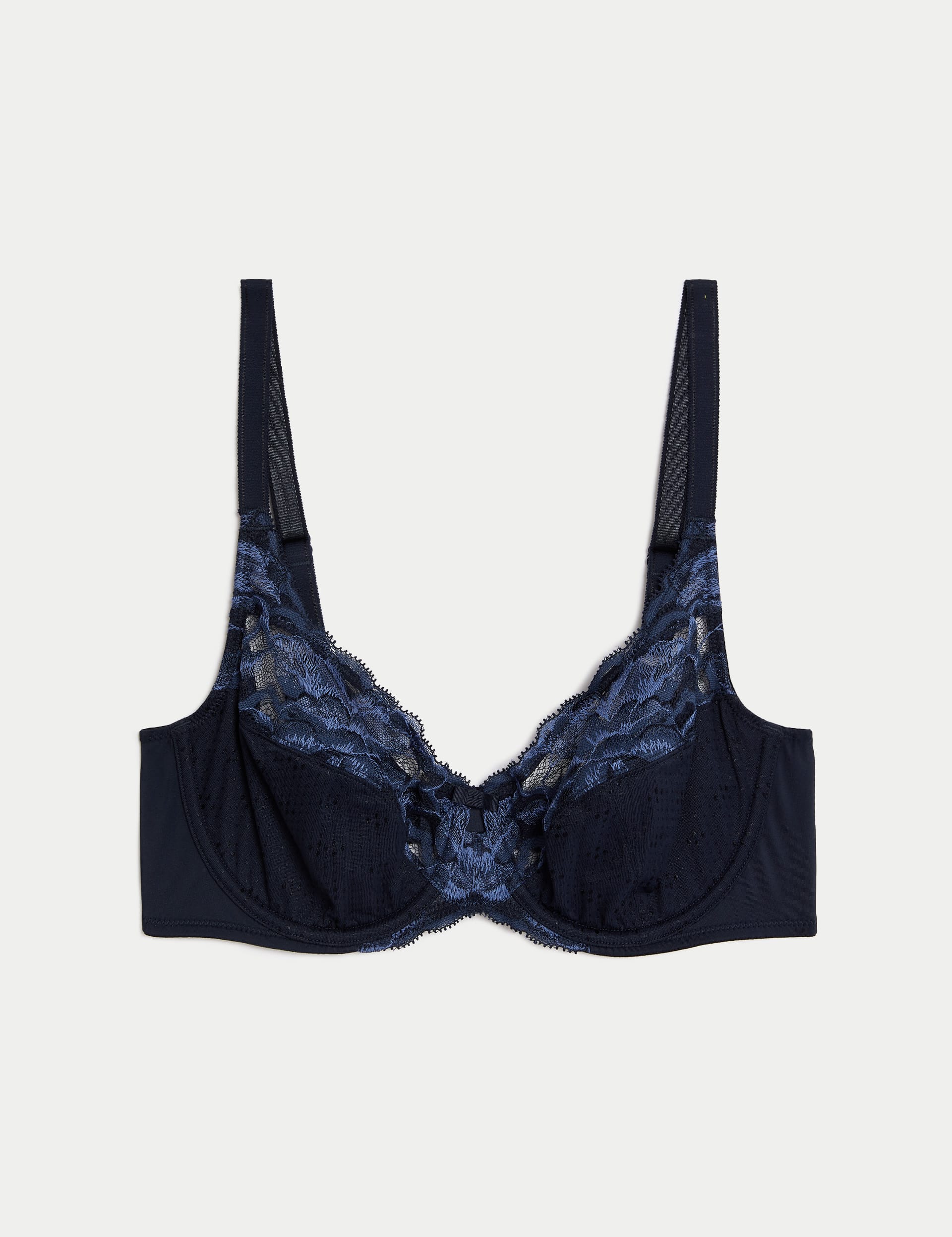 M&S Collection Women's Wild Blooms Wired Full Cup Bra A-E - 42A - Navy, Navy