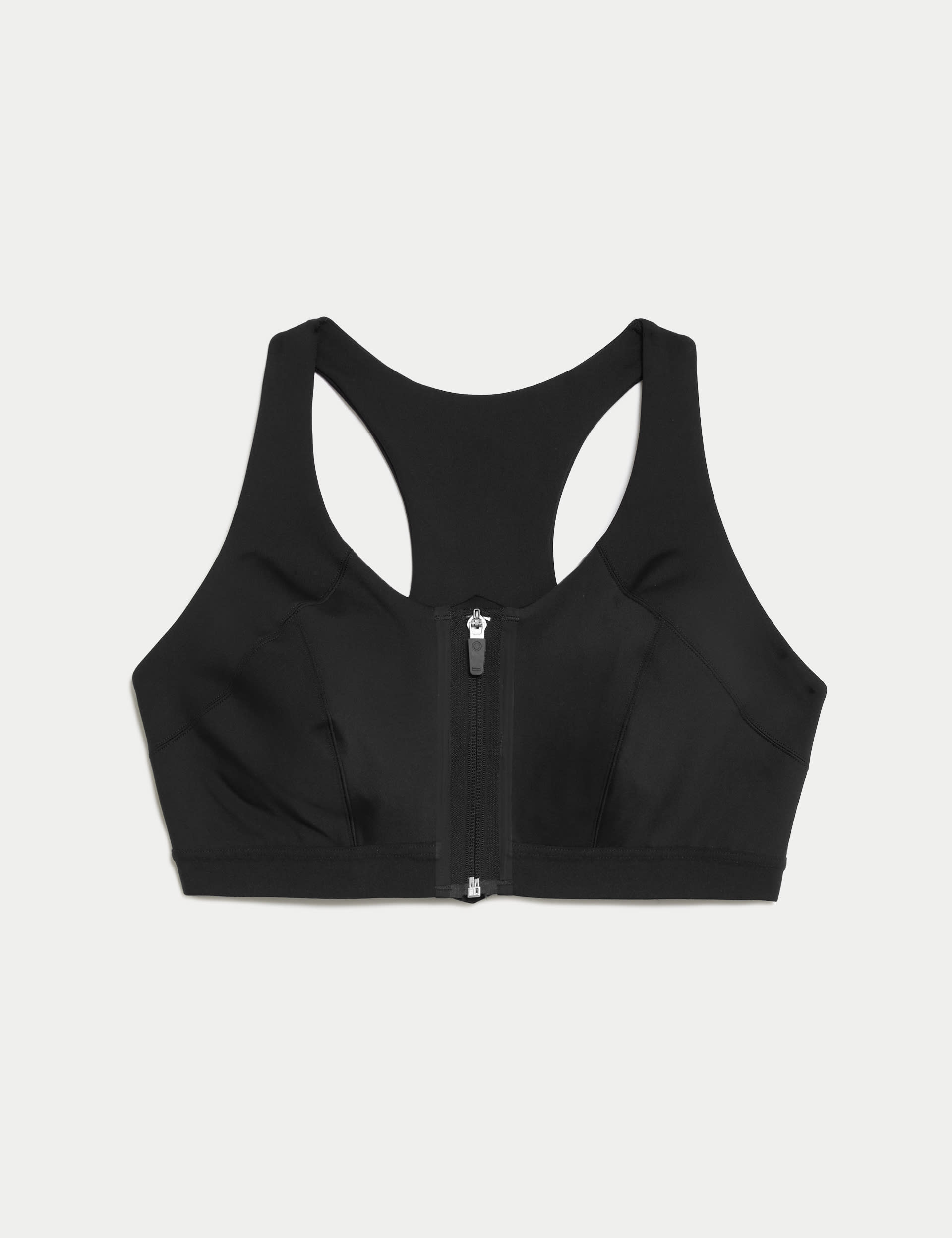 Goodmove Women's Ultimate Support Zip Front Sports Bra F-H - 34F - Black, Black