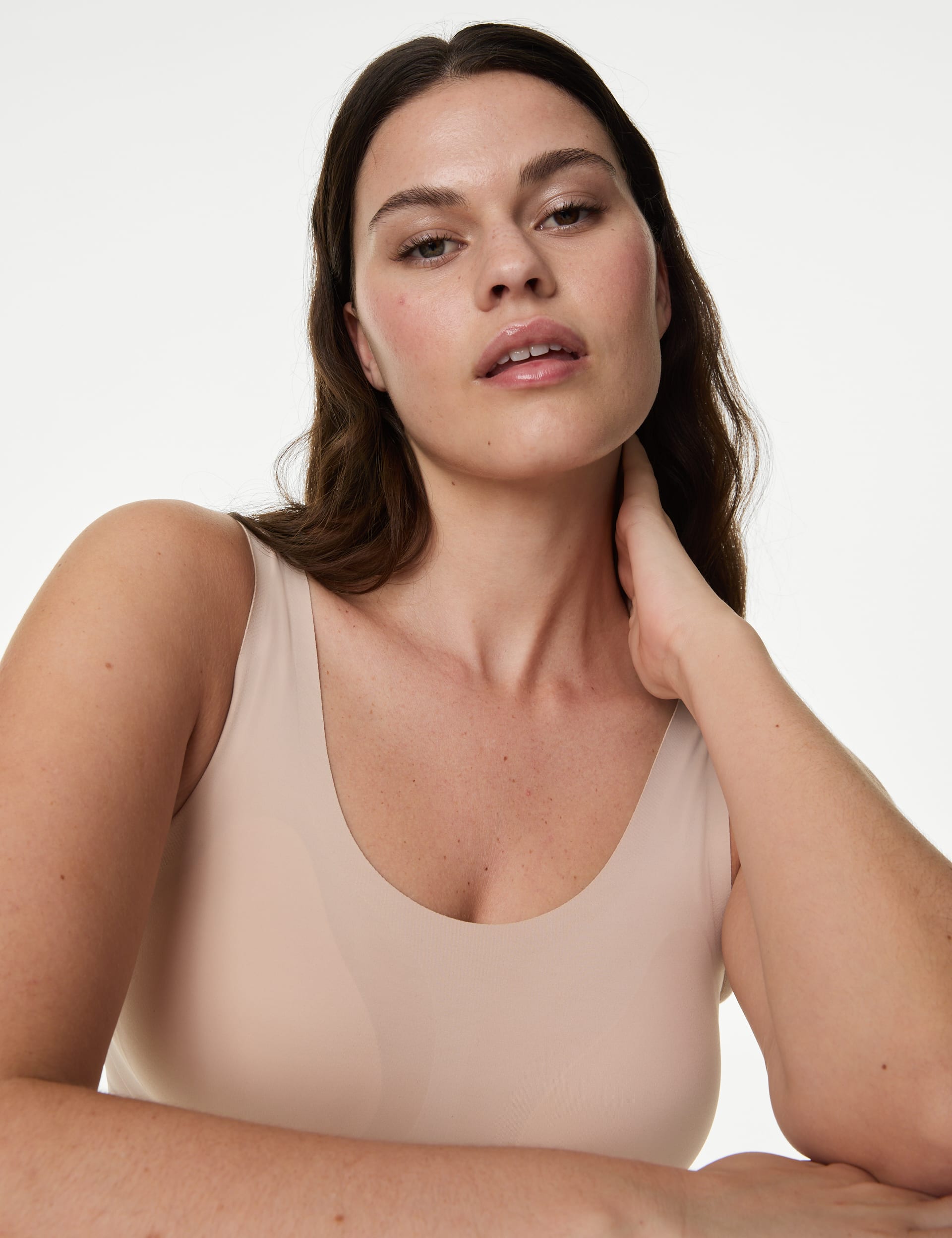 Body By M&S Neutrals Women's Flexifit Non Wired Crop Top - 14 - Opaline, Smokey Green,White,Black,O