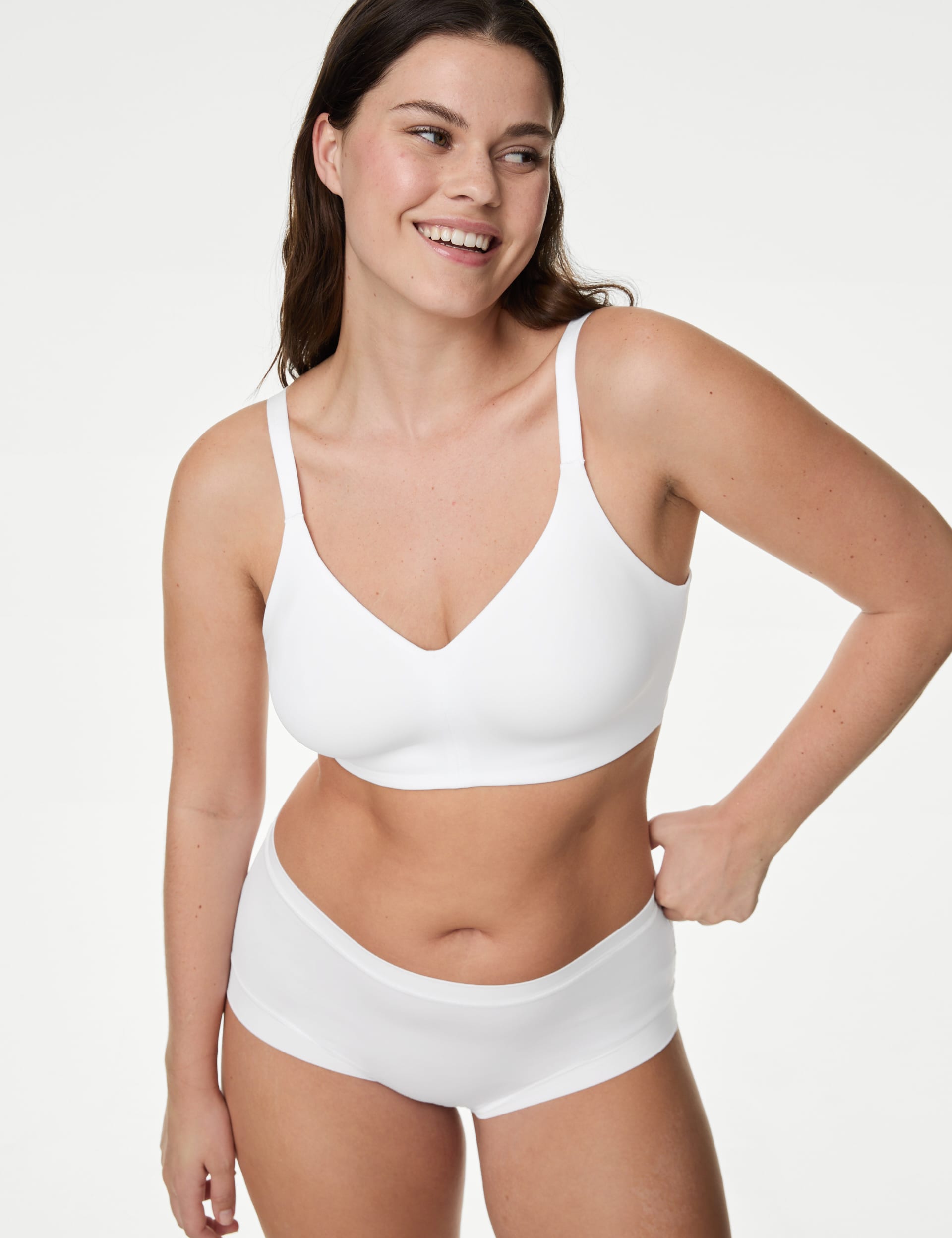 Body By M&S Women's Flexifit Non Wired Full Cup Bra A-E - 42DD - White, Rose Quartz,Smokey Green,Bl