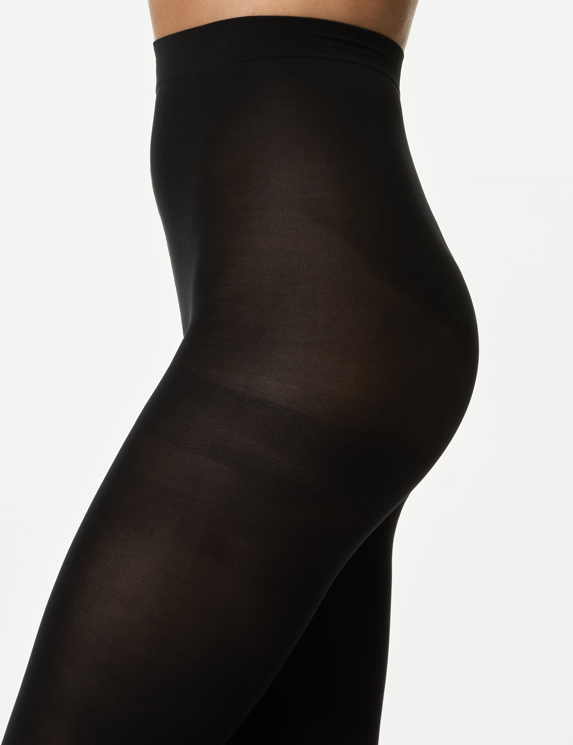 M&S Collection Women's 3pk 40 Denier Body Sensor Tights - M - Black, Black,Navy