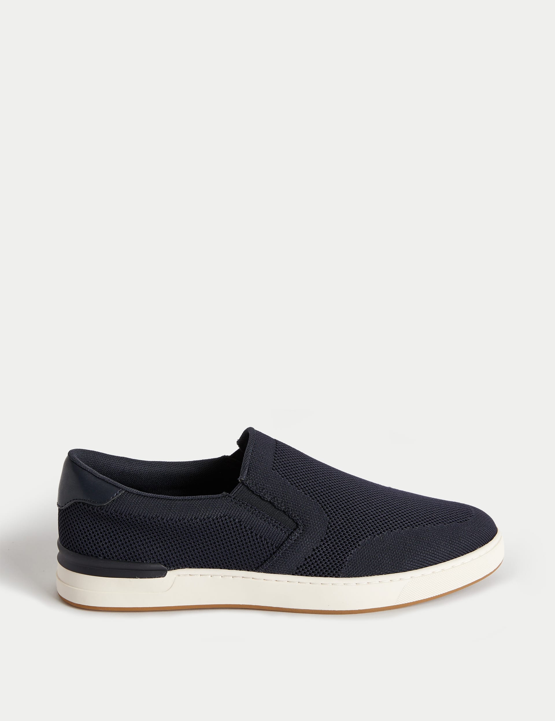 M&S Collection Men's Slip-On Trainers - 10 - Navy, Navy