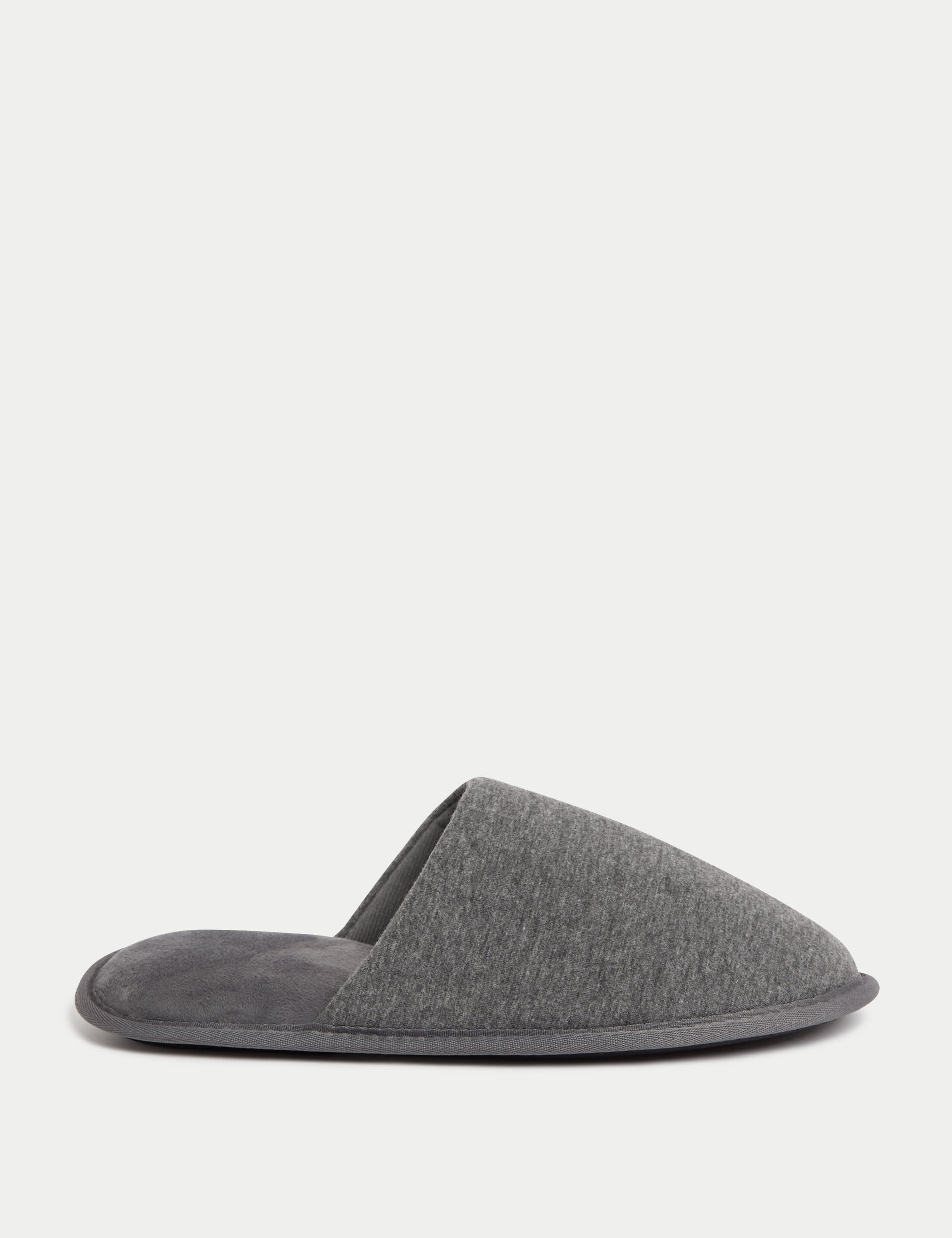 M&S Collection Men's Mule Slippers with Freshfeet™ - Dark Navy, Dark Navy,Light Grey