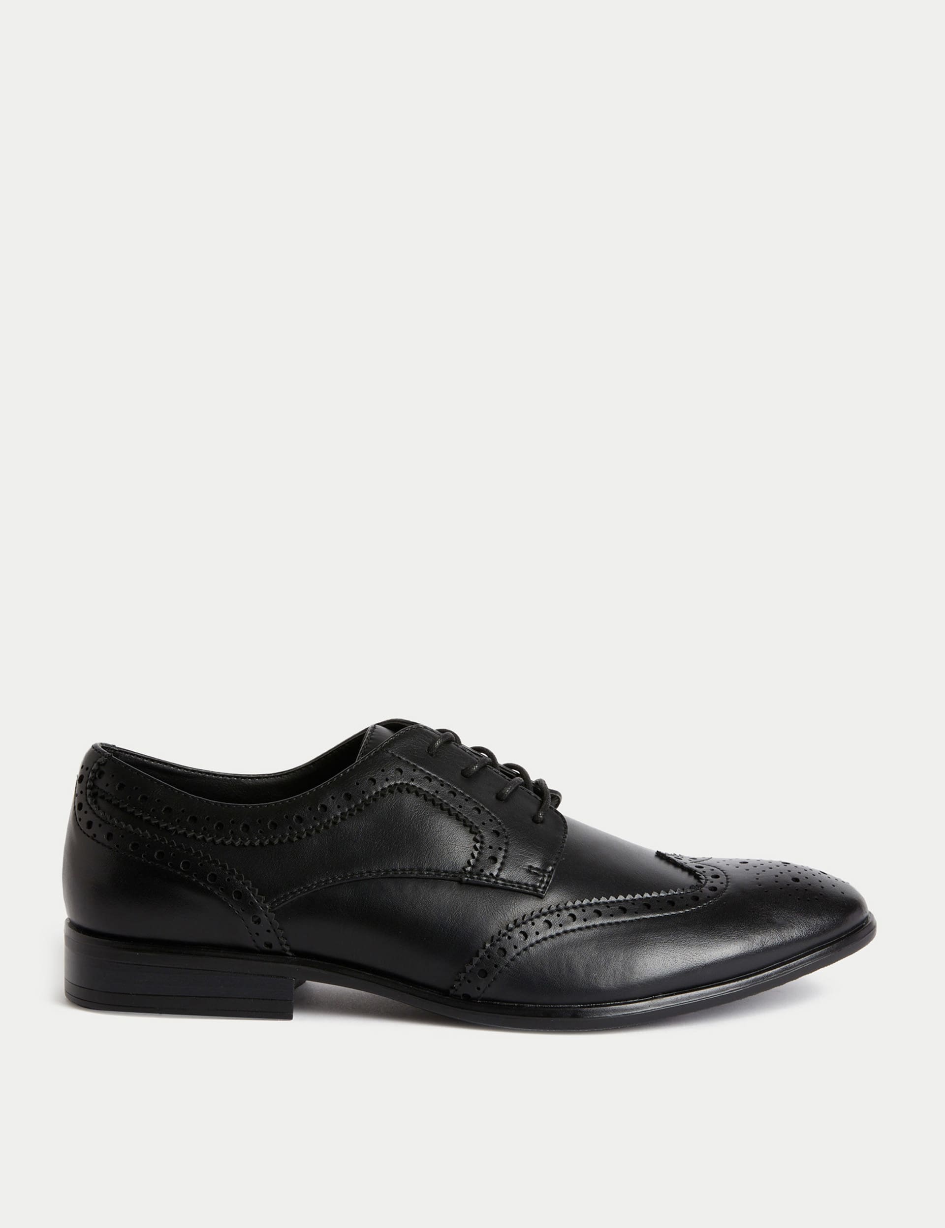 M&S Collection Men's Brogues - 9 - Black, Black