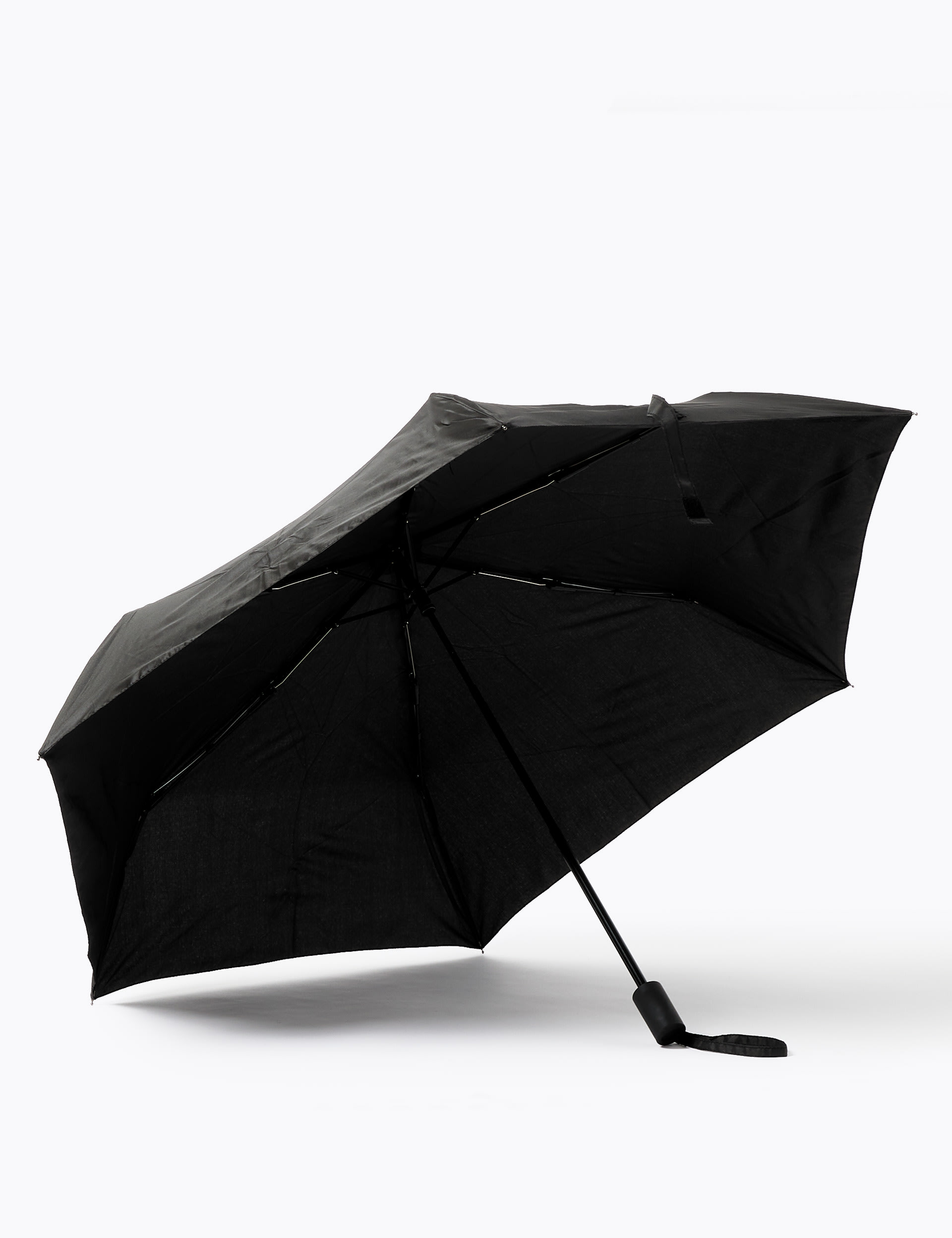 M&S Collection Men's Umbrella with Windtech - one size - Black, Black