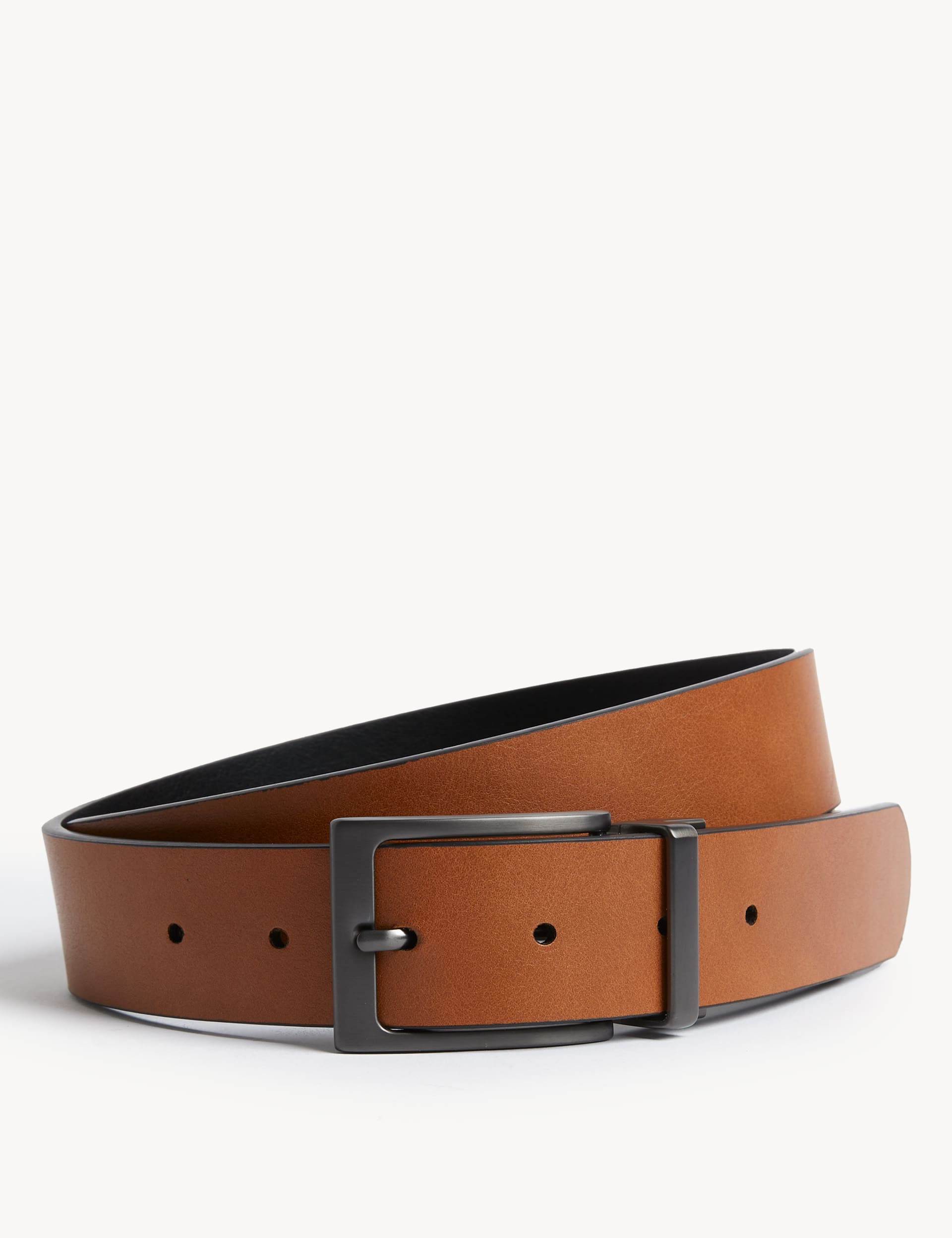 M&S Collection Men's Casual Reversible Belt - 34-36 - Black/Brown, Black/Brown