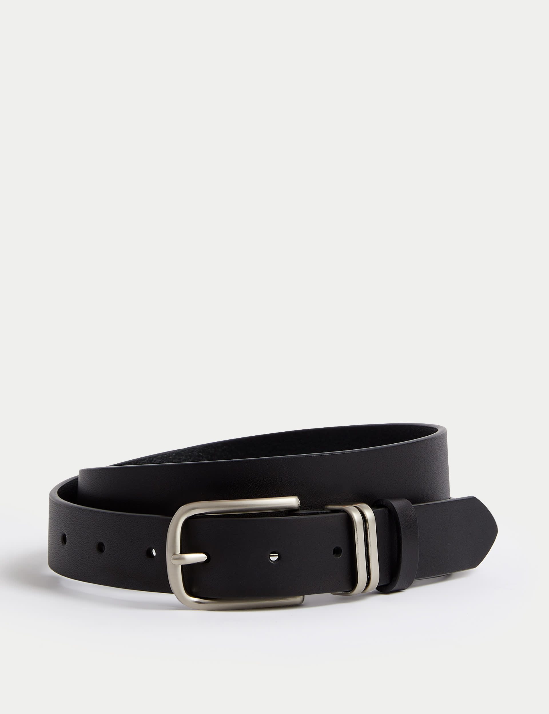 Autograph Men's Italian Leather Belt - 42-44 - Black, Black