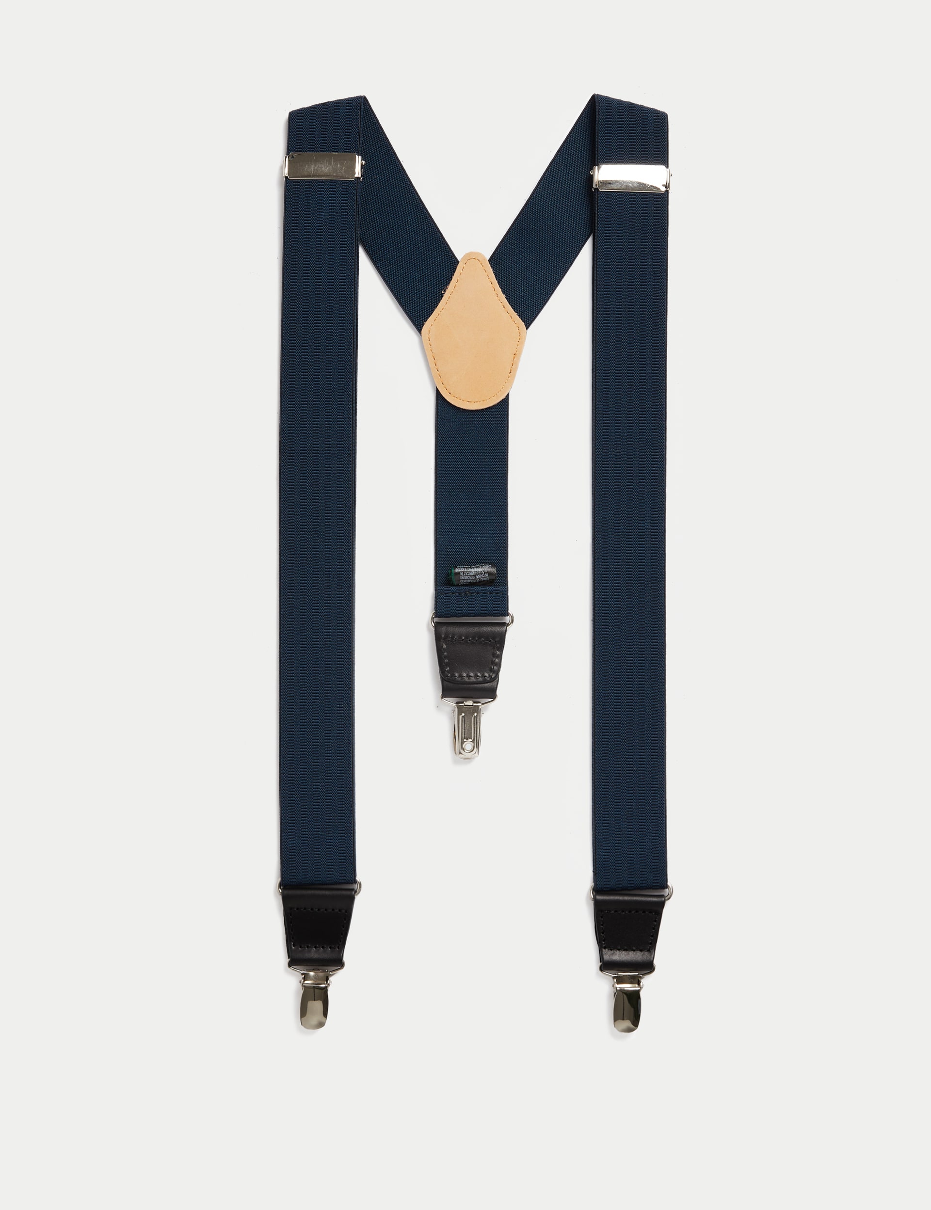 M&S Collection Men's Adjustable Braces - one size - Navy, Navy