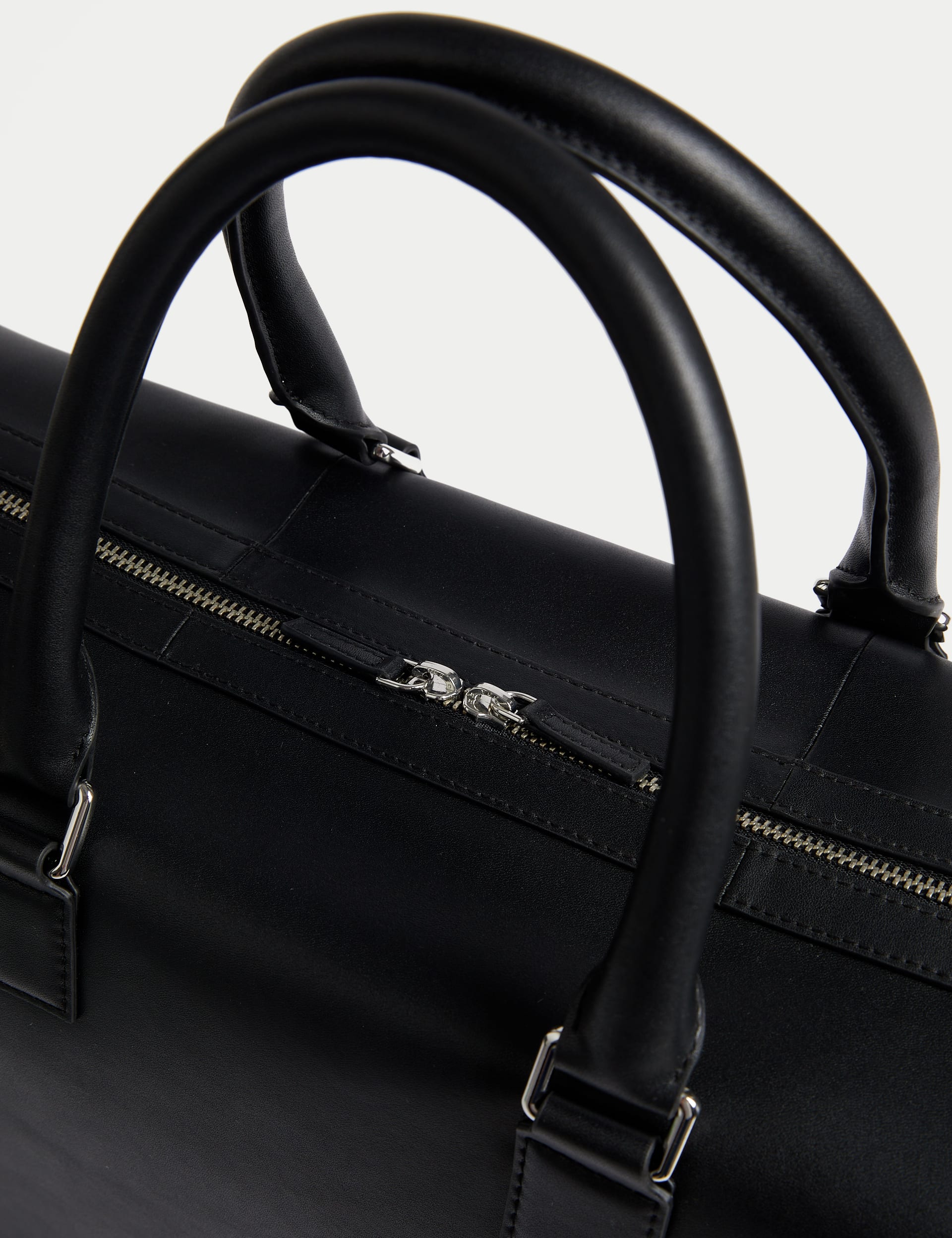 Jaeger Men's Leather Holdall - one size - Black, Black