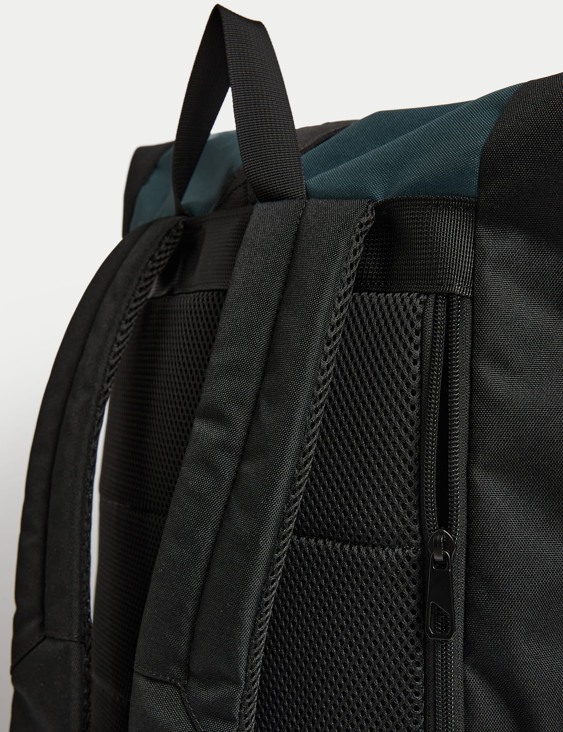 M&S Collection Men's Stormwear Roll Top Backpack - one size - Dark Teal, Dark Teal,Navy Mix