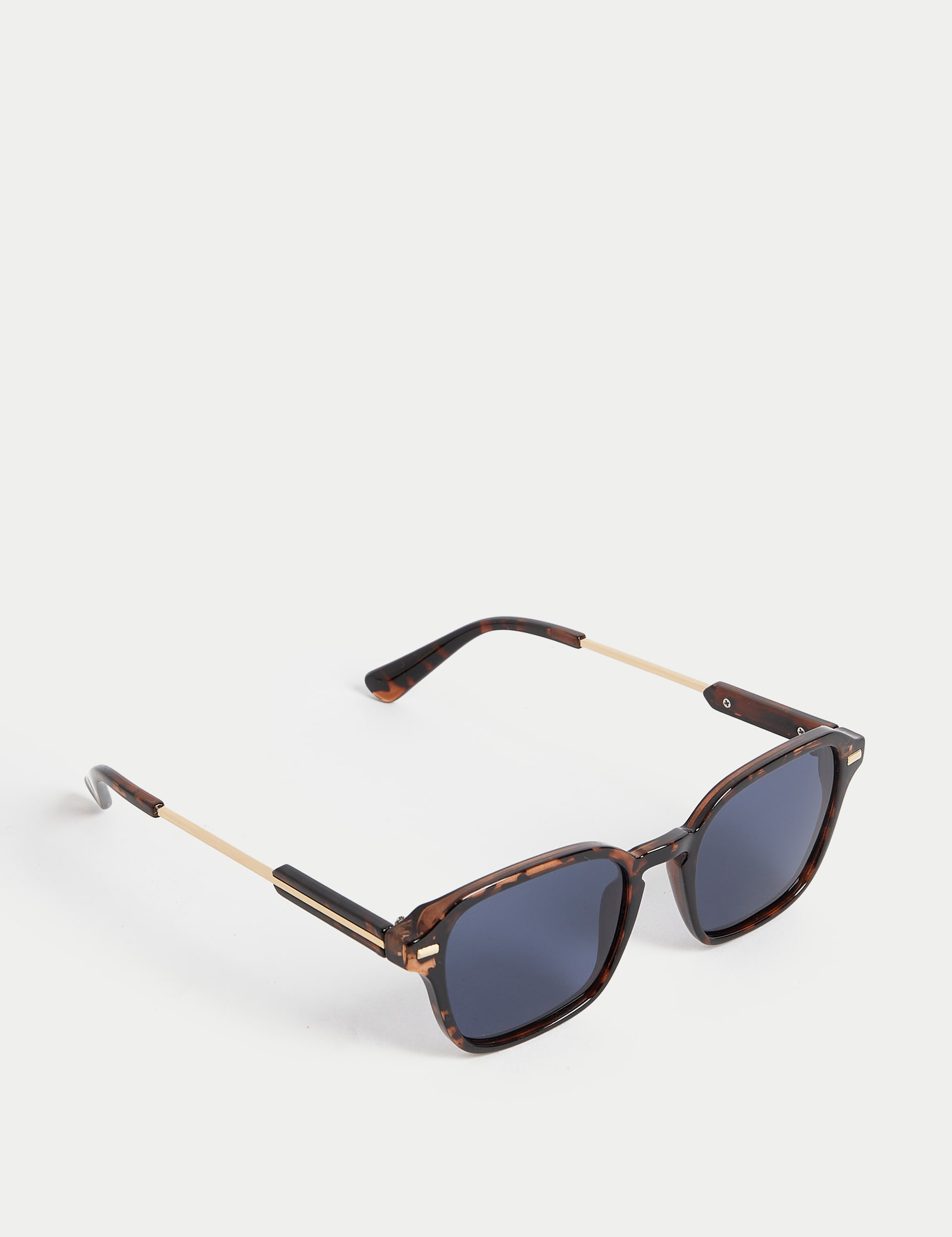 M&S Collection Men's Tortoiseshell Polarised Sunglasses - one size - Brown Mix, Brown Mix