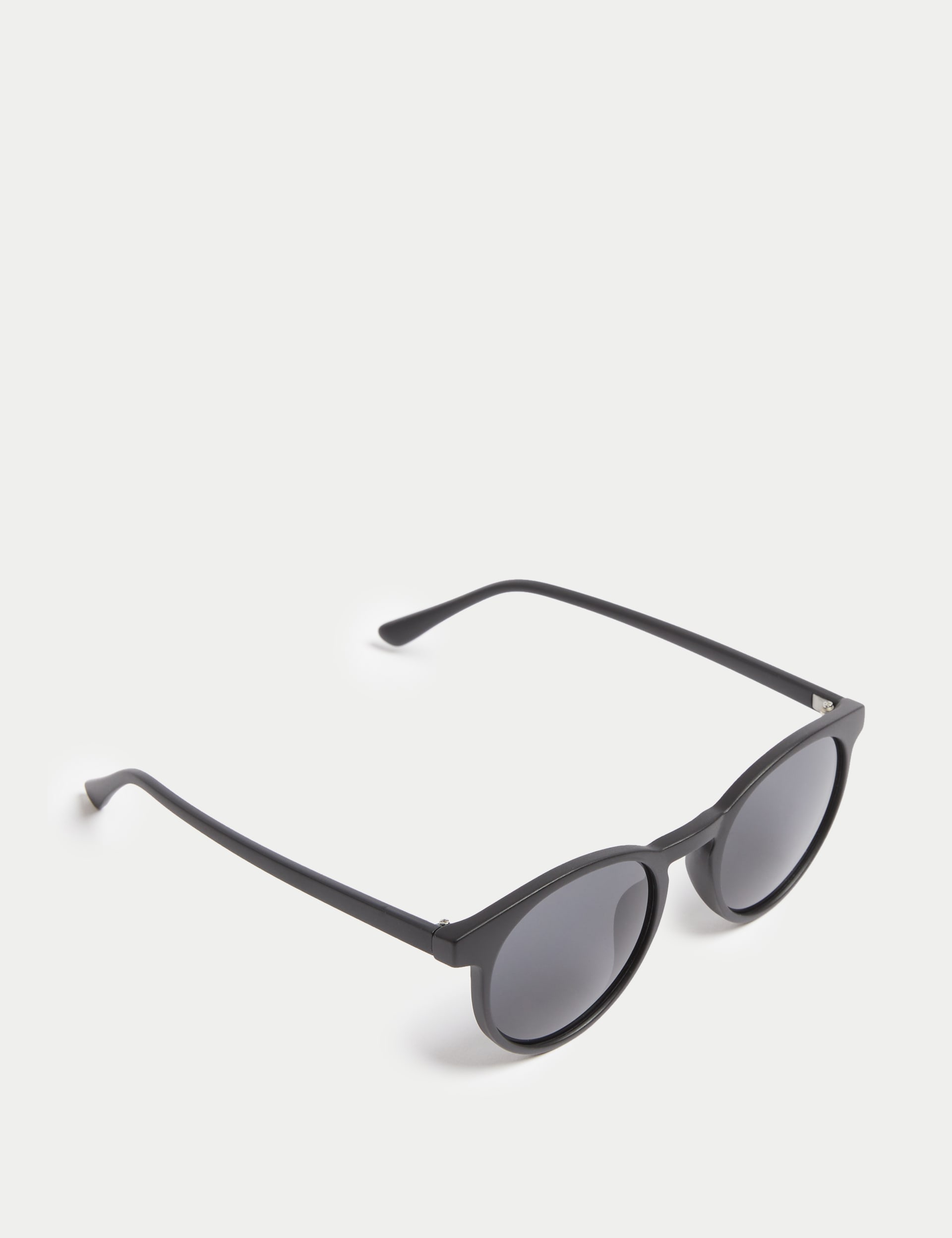 M&S Collection Men's Round Sunglasses - one size - Black, Black,Dark Green