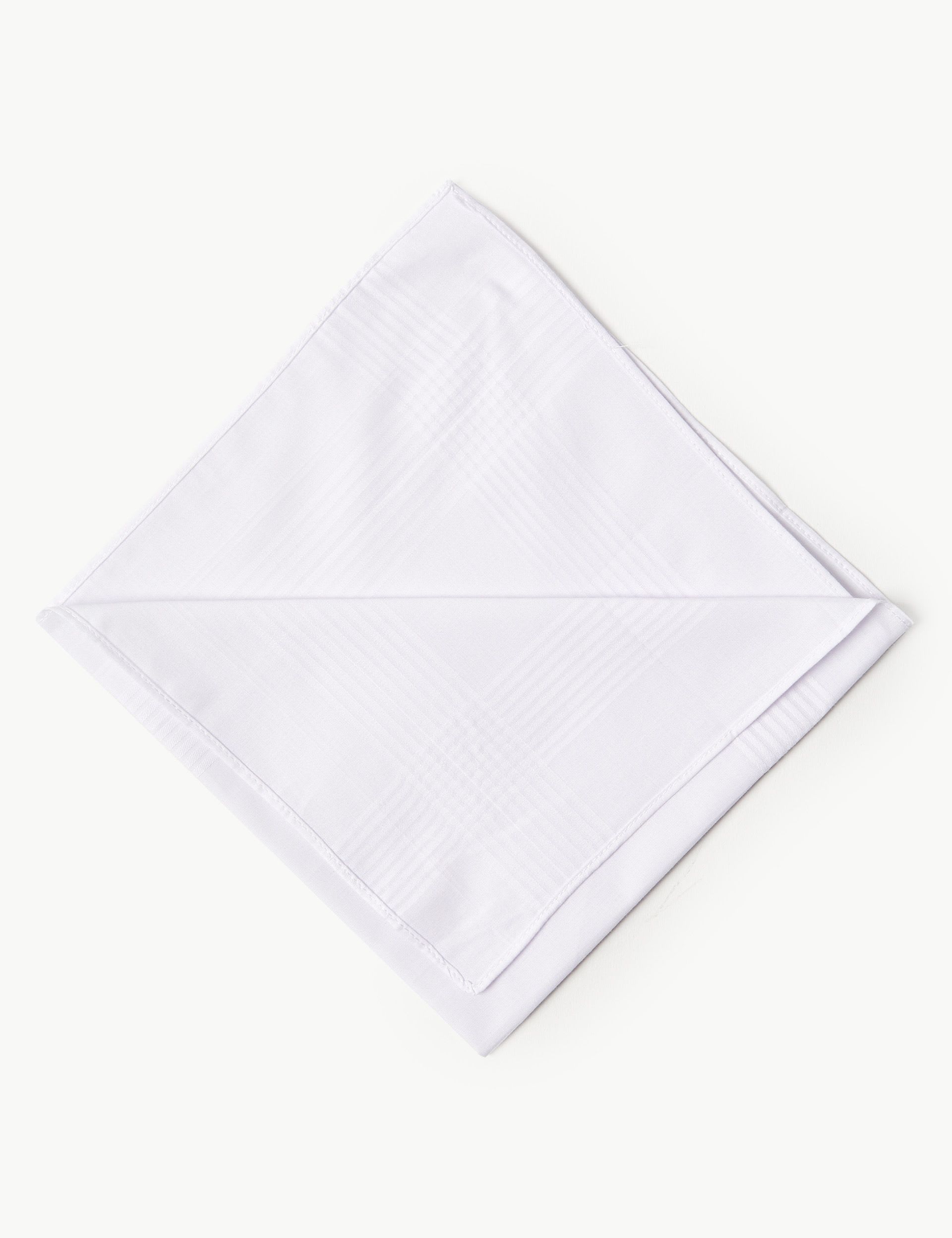 M&S Collection Men's 10pk Antibacterial Pure Cotton Handkerchiefs with Sanitized Finish - one size 