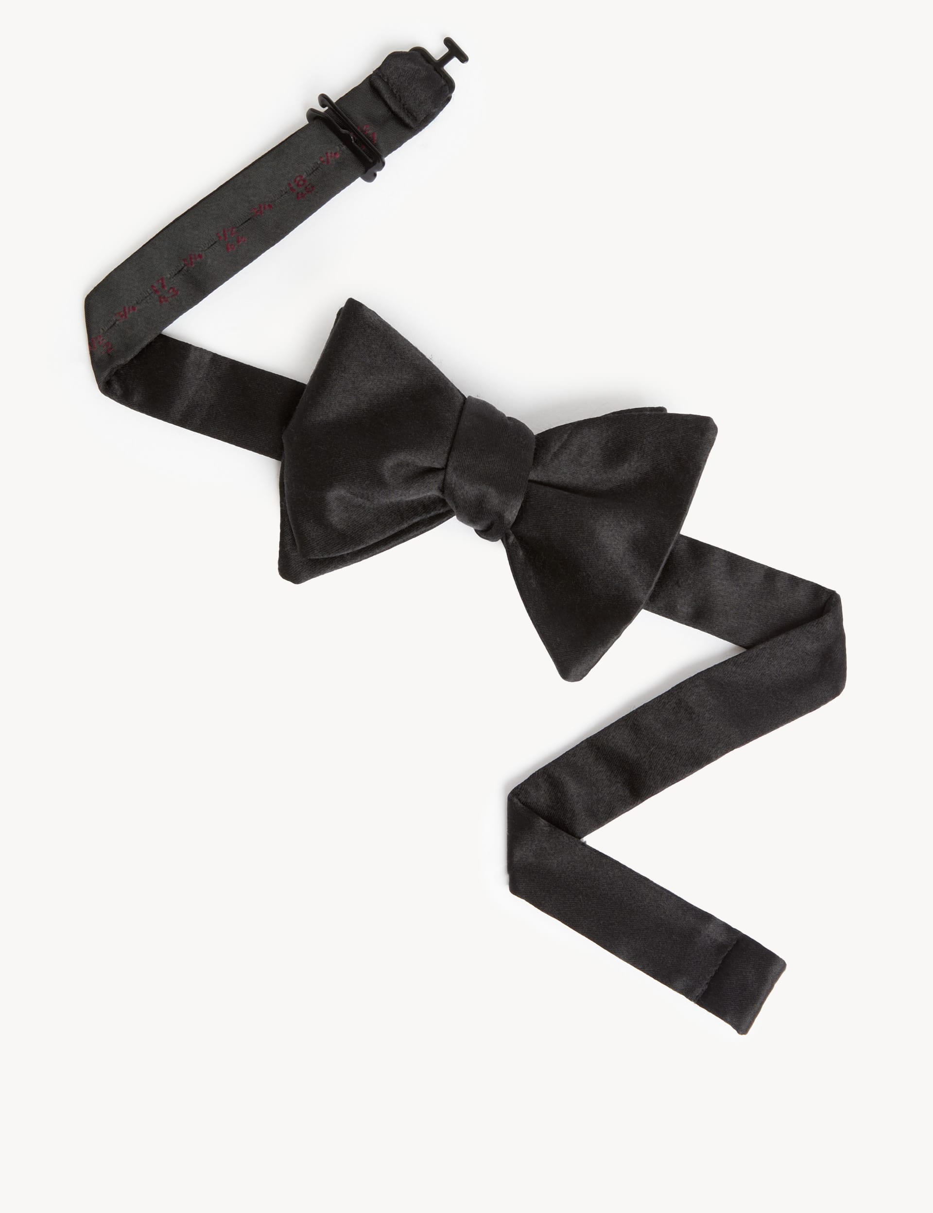 M&S Collection Men's Pure Silk Bow Tie - one size - Black, Black