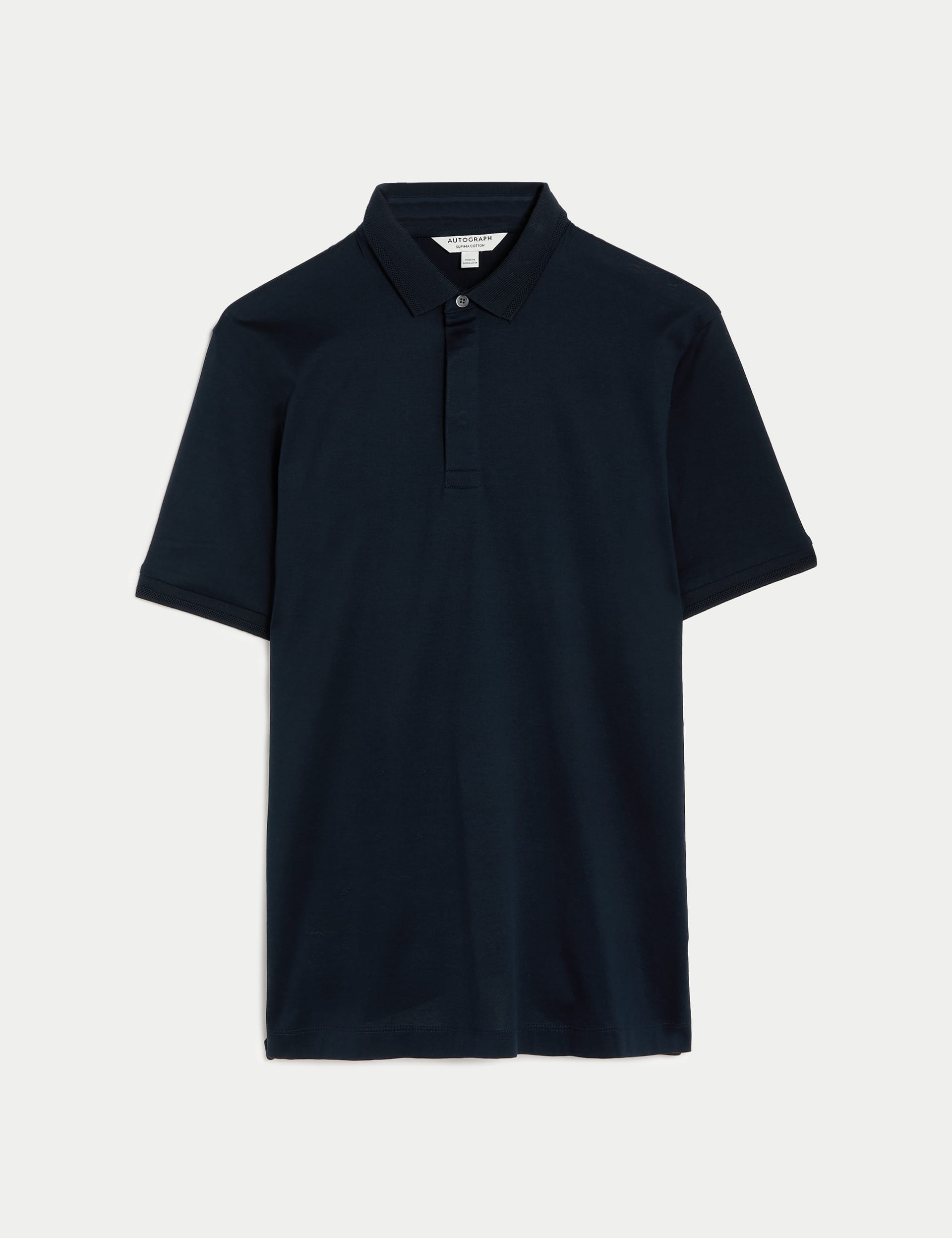 Autograph Men's Pure Supima Cotton Polo Shirt - MREG - Dark Navy, Black,Dark Navy,Smokey Green,Dove