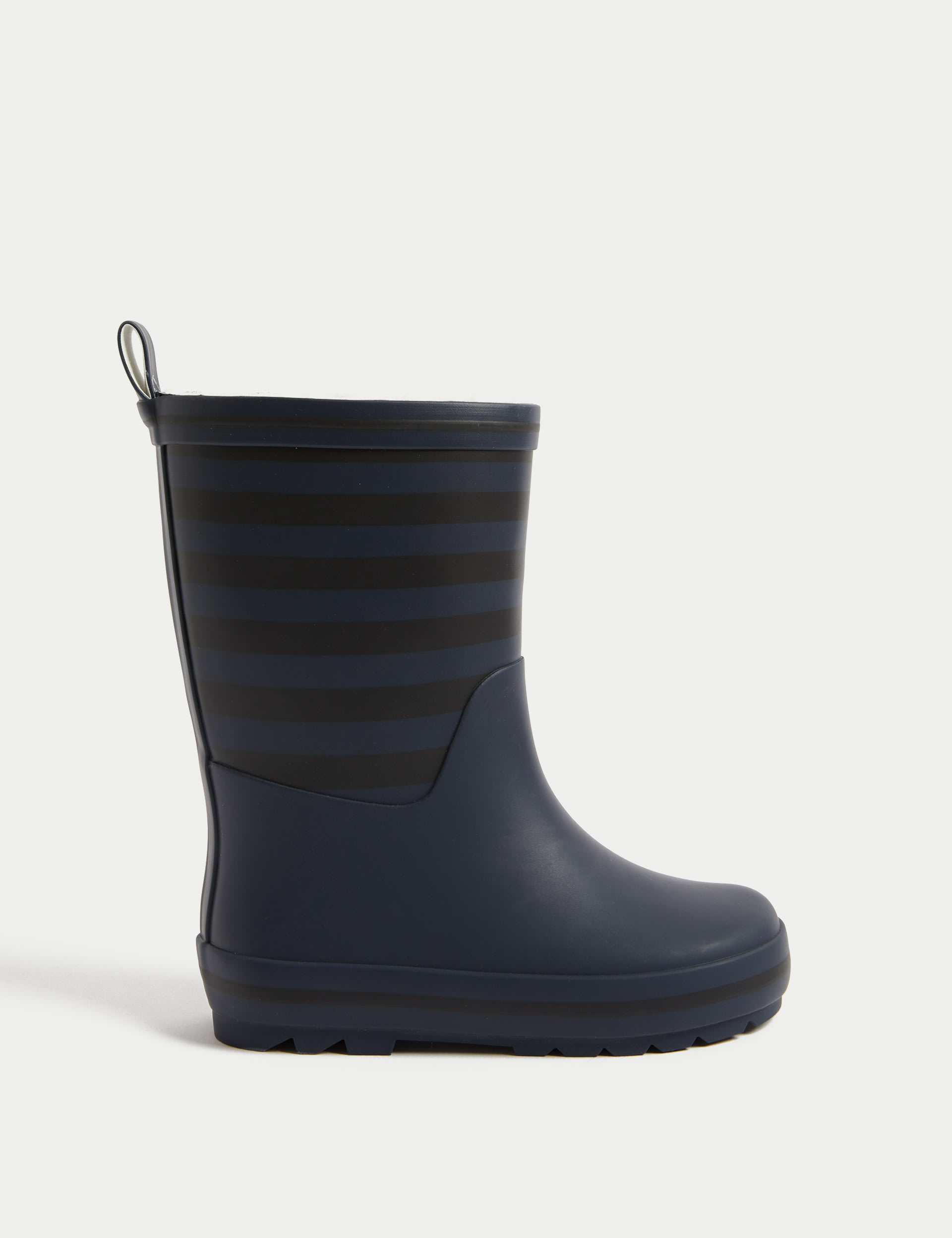 M&S Collection Kids Striped Wellies (4 Small - 7 Large) - 3 L - Navy Mix, Navy Mix