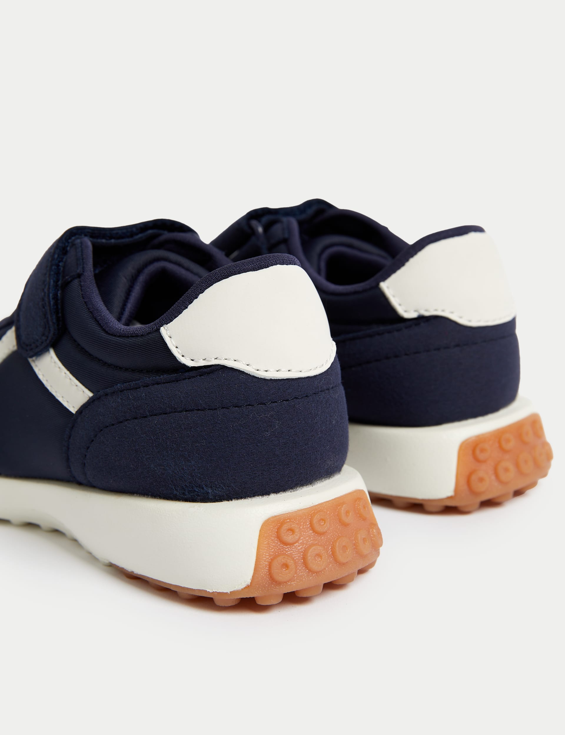 M&S Collection Kids Colour Block Riptape Trainers (4 Small - 2 Large) - 12 SSTD - Dark Navy, Dark Na