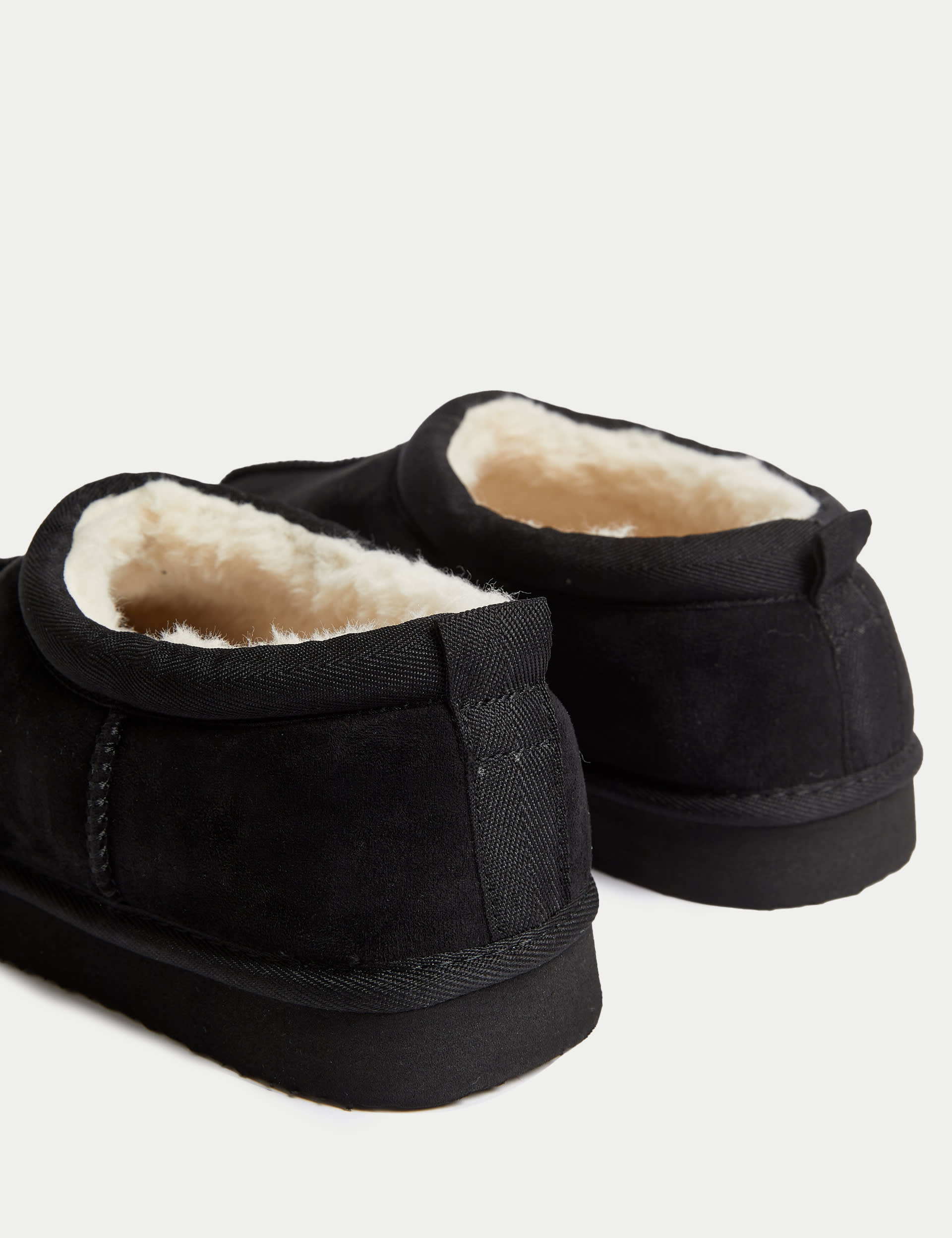 M&S Collection Kids Slippers (1 Large - 7 Large) - 5 L - Black, Tan,Black