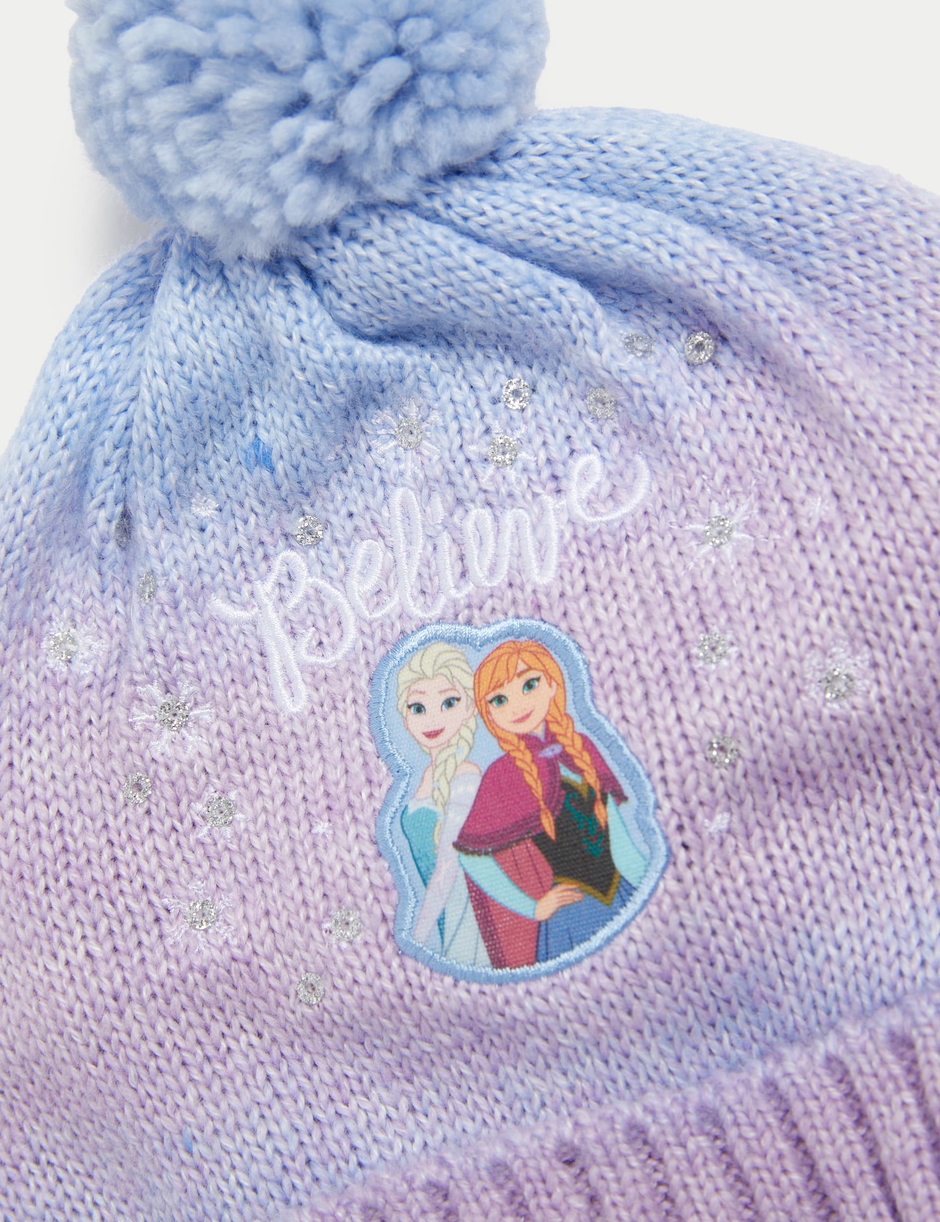 M&S Collection Kids Frozen Hat, Scarf and Mitten Set (1-6 Yrs) - 1-3 Y - Lilac Mix, Lilac Mix