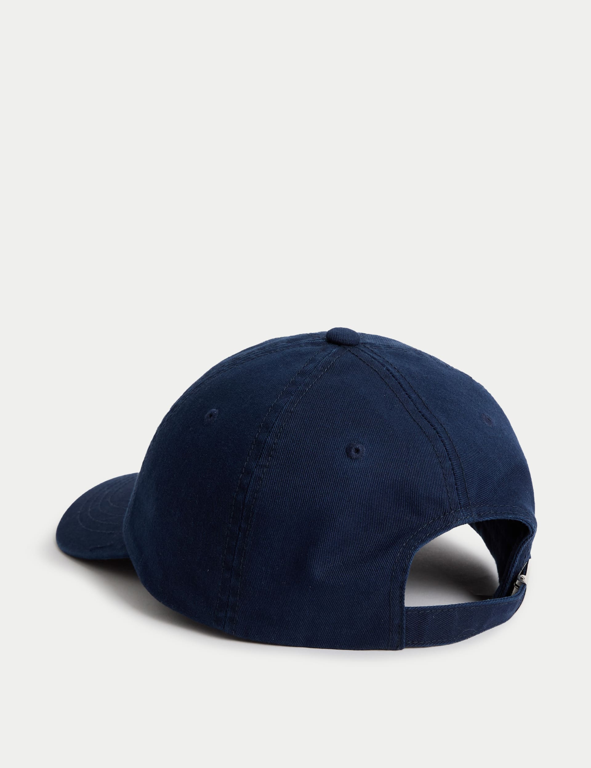 M&S Collection Kids Pure Cotton Baseball Cap (1-13 Yrs) - 6-13Y - Navy, Navy,Green,Blue,Red,Calico