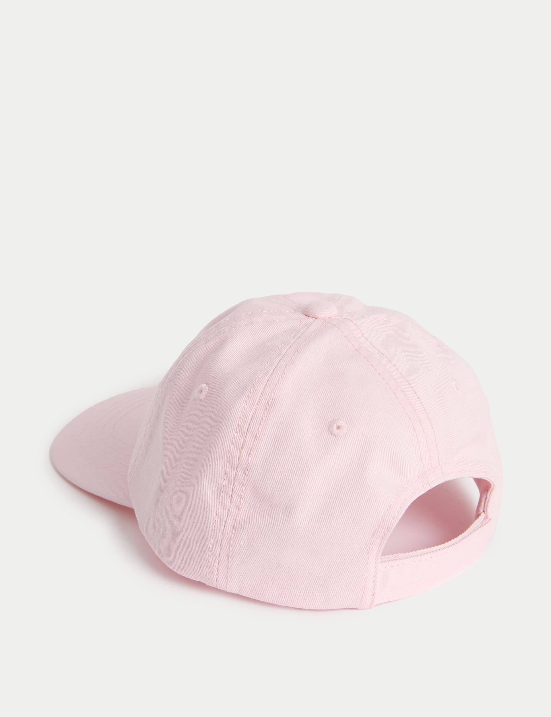 M&S Collection Kids Pure Cotton Slogan Baseball Cap (1-13 Yrs) - 6-13Y - Pink, Buff,Pink,Black