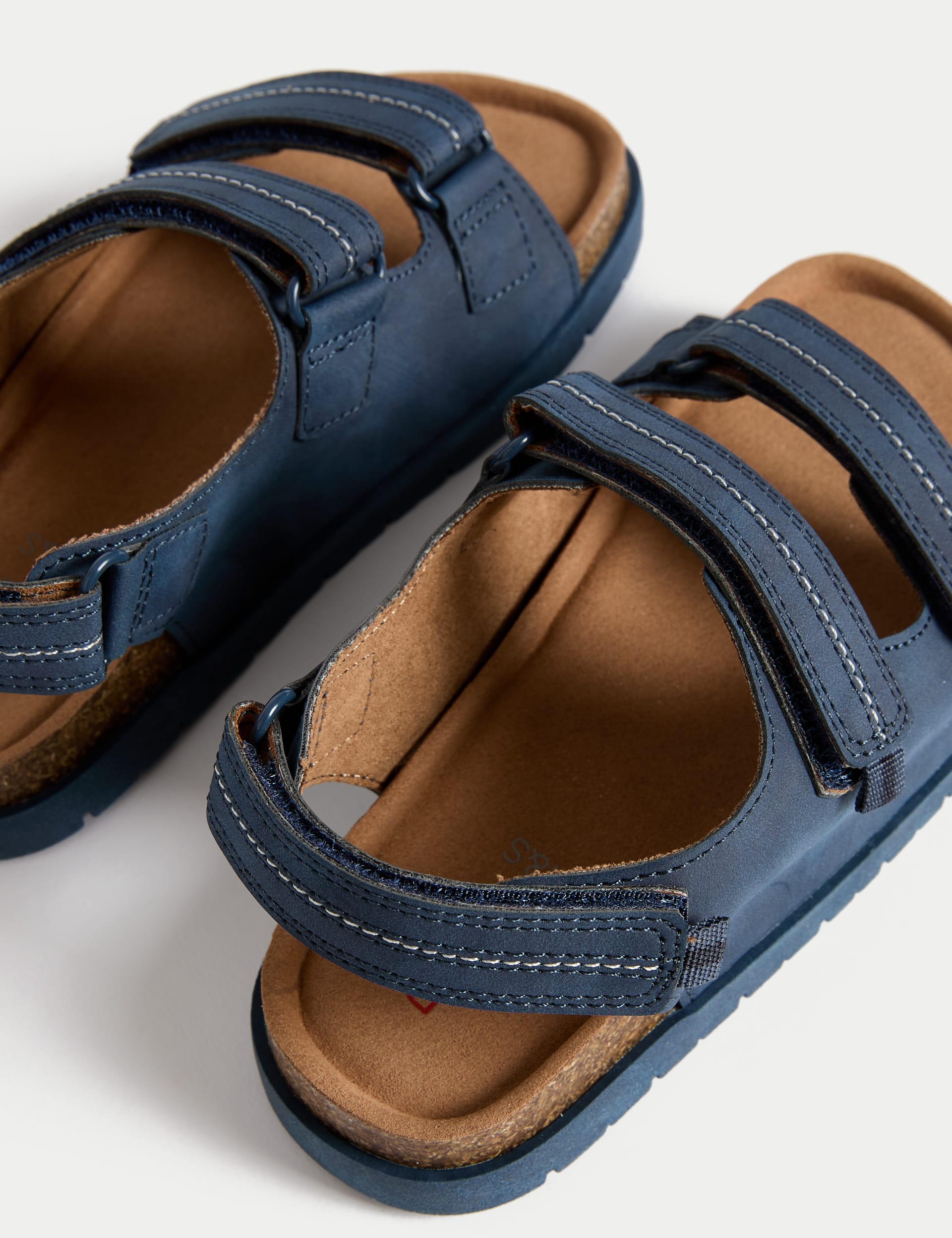 M&S Collection Kid's Riptape Sandals (4 Small-7 Large) - 4 LSTD - Navy, Navy