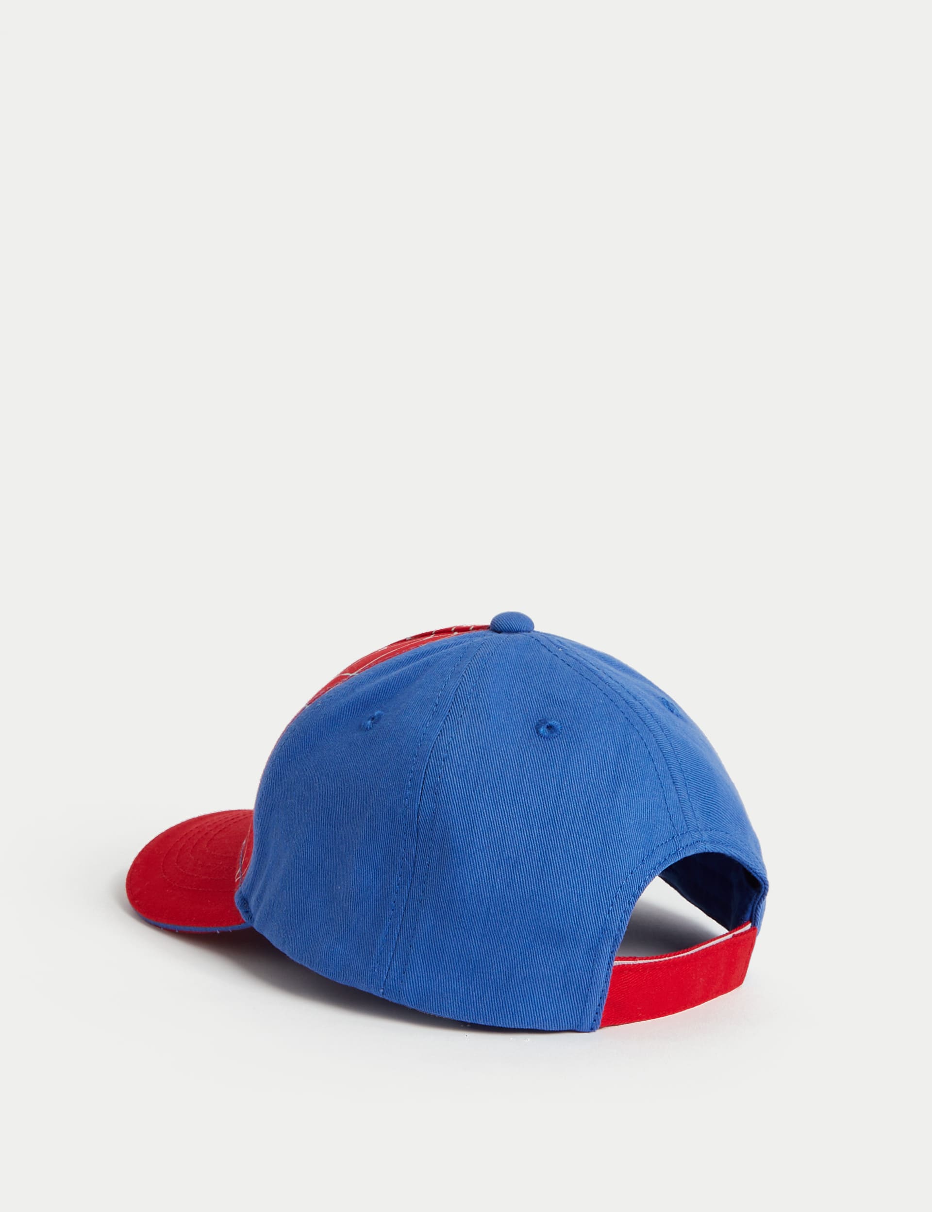 M&S Collection Kids Pure Cotton Spider-Man Baseball Cap (1-6 Yrs) - 18-36 - Blue Mix, Blue Mix