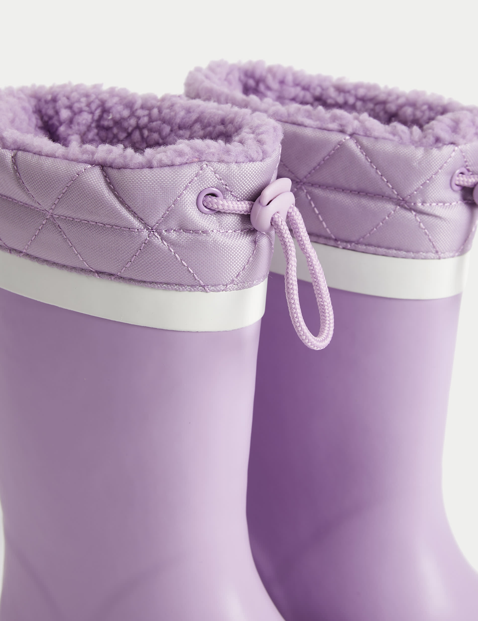 M&S Collection Kids Wellies (4 Small - 6 Large) - 2 L - Lilac Mix, Lilac Mix