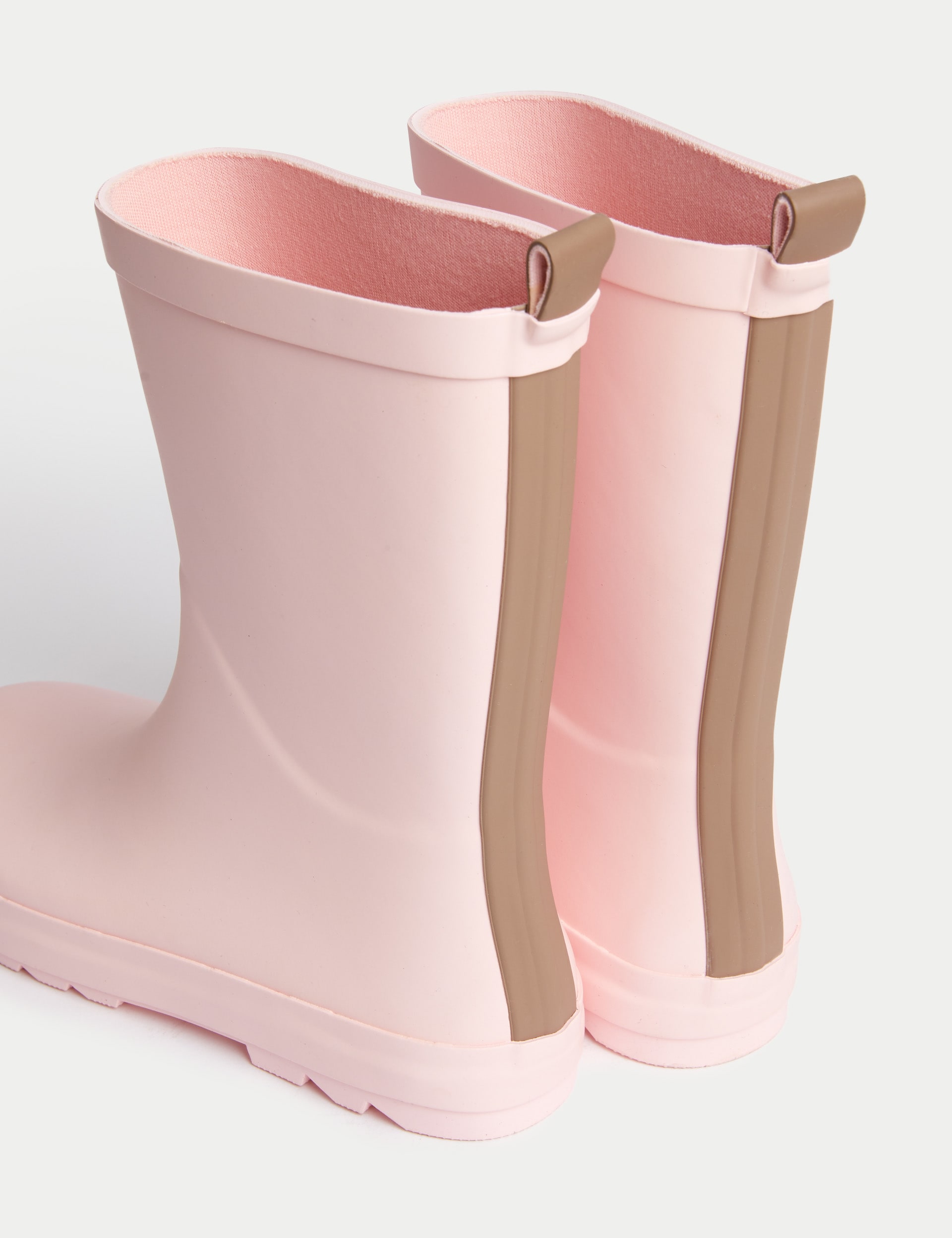 M&S Collection Kids Wellies (4 Small - 6 Large) - 1 L - Light Pink, Yellow,Mink,Light Pink