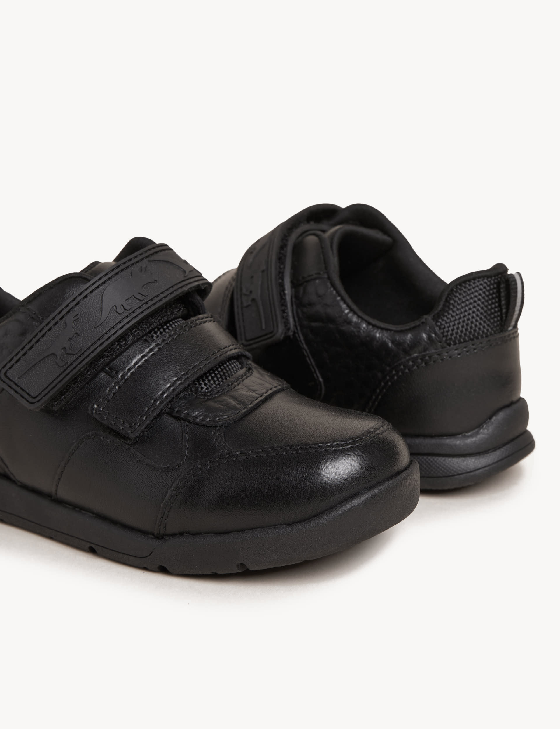 M&S Collection Kids Leather School Shoes (8 Small - 2 Large) - 1 LSTD - Black, Black