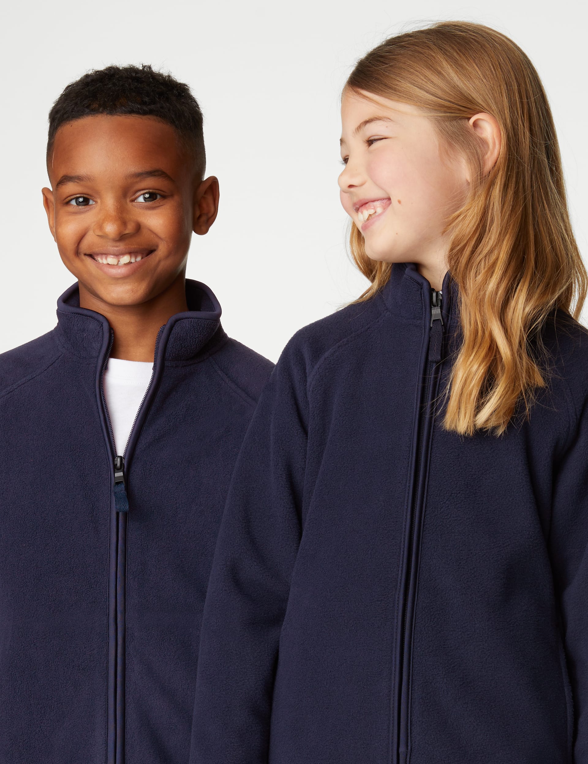 Goodmove Unisex Fleece Jacket (6-16 Yrs) - 15-16 - Navy, Navy