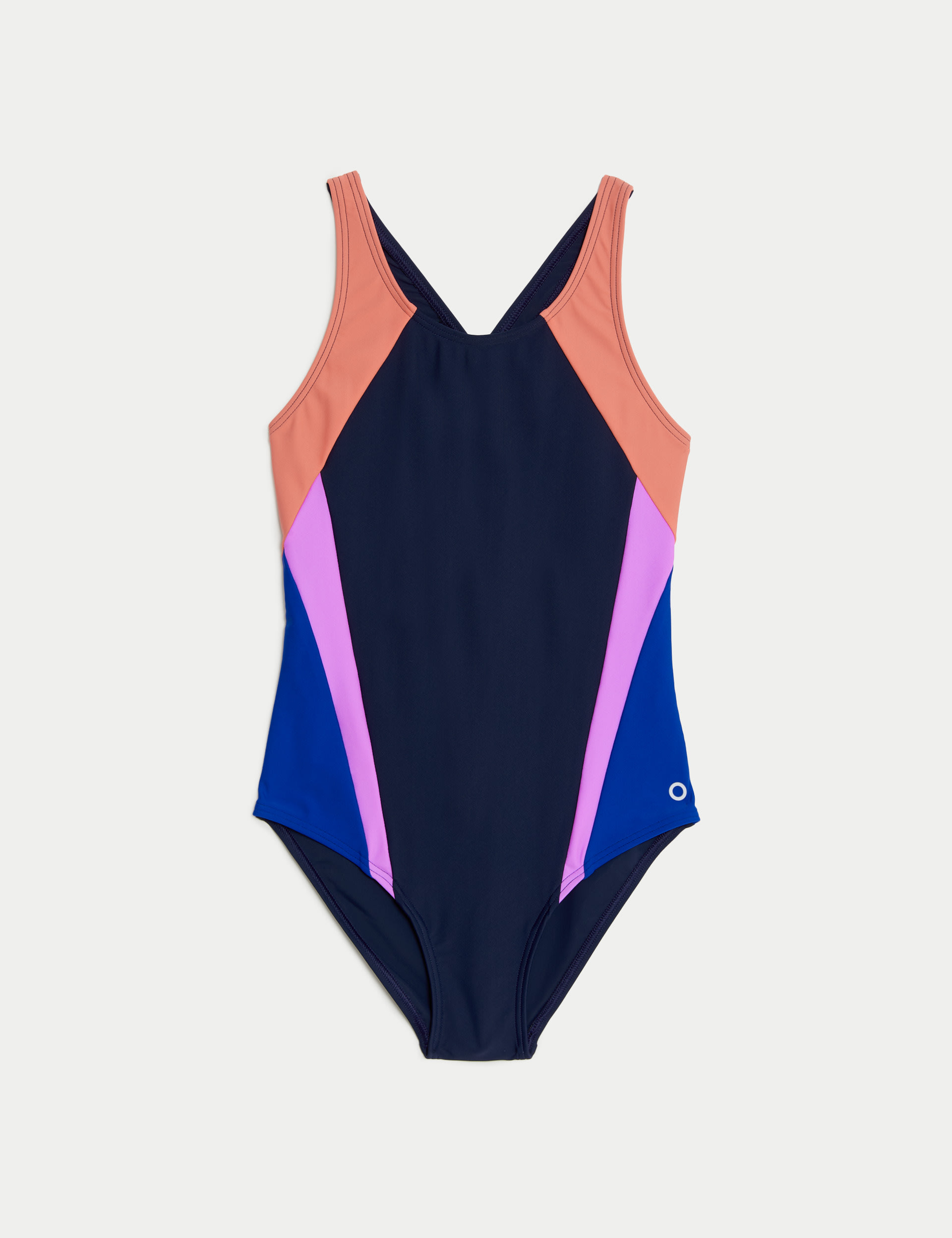 Goodmove Girls Colour Block Swimsuit (6-16 Yrs) - 10-11 - Multi, Multi