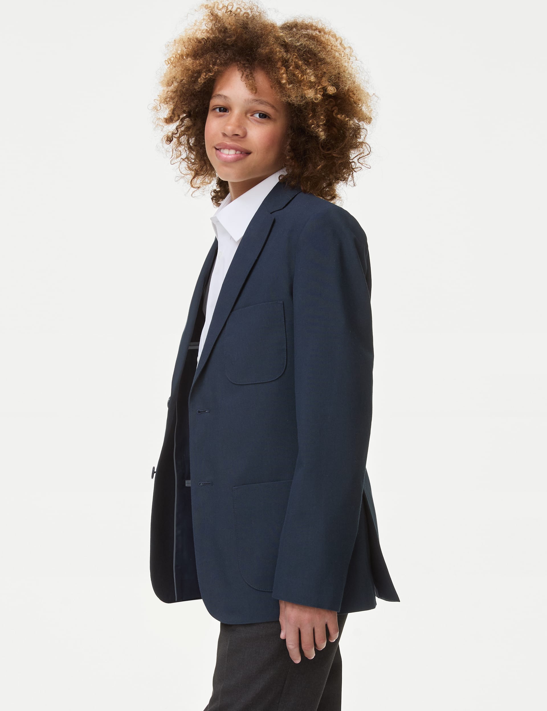 M&S Collection Senior Boys School Blazer (9-18 Yrs) - 11-12 - Navy, Black,Navy