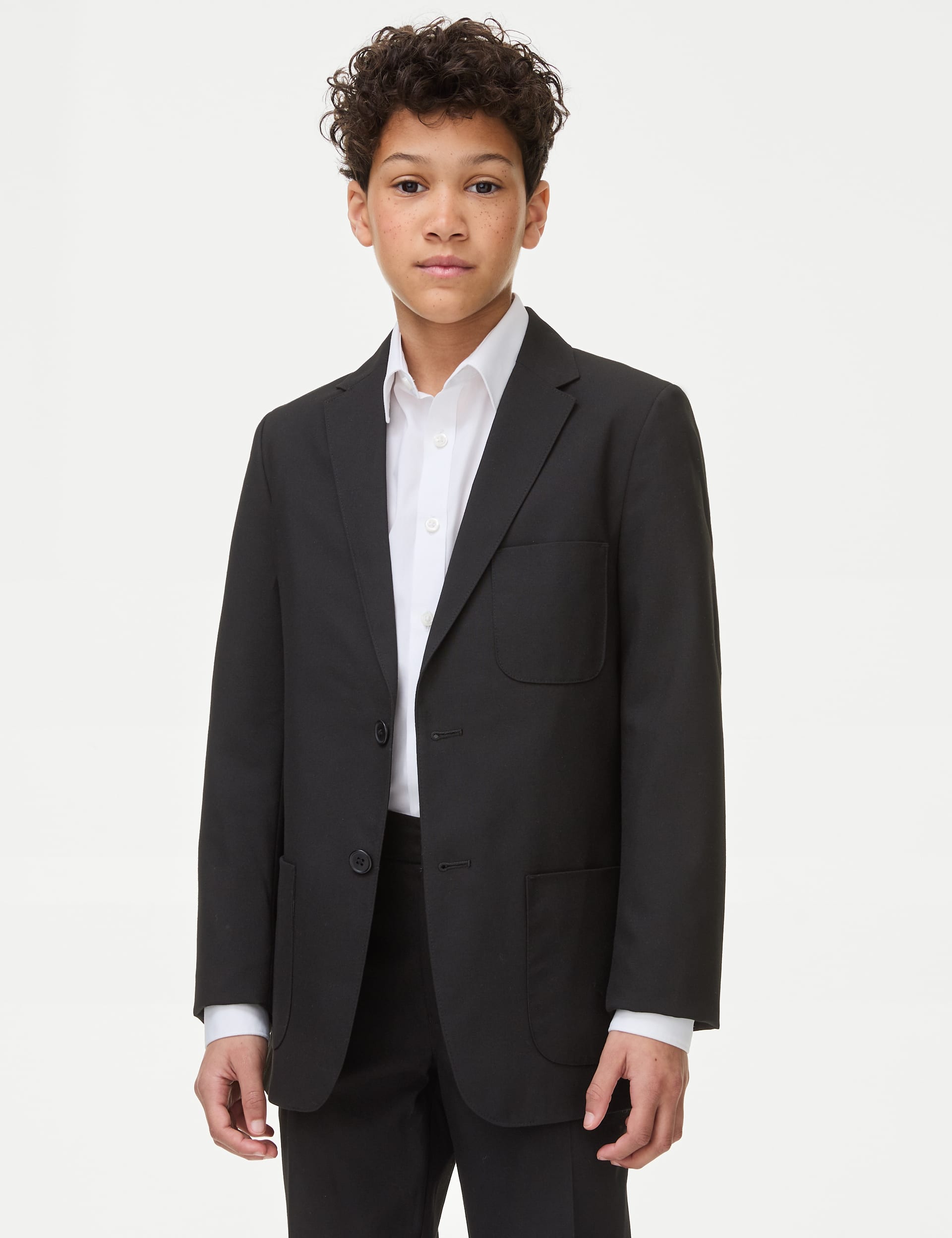 M&S Collection Senior Boys School Blazer (9-18 Yrs) - 14-15 - Black, Navy,Black