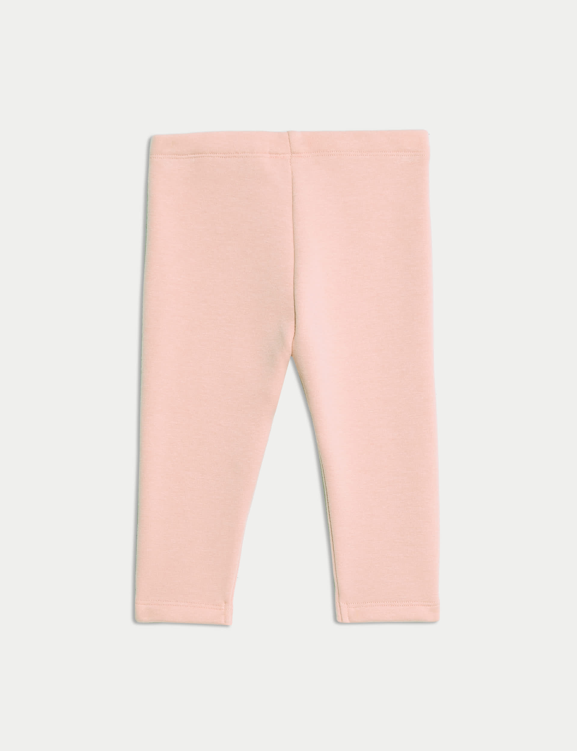 M&S Collection Girls Cotton Blend Fleece Lined Cosy Leggings (0 Mths-6 Yrs) - 12-18 - Blush, Blush,C